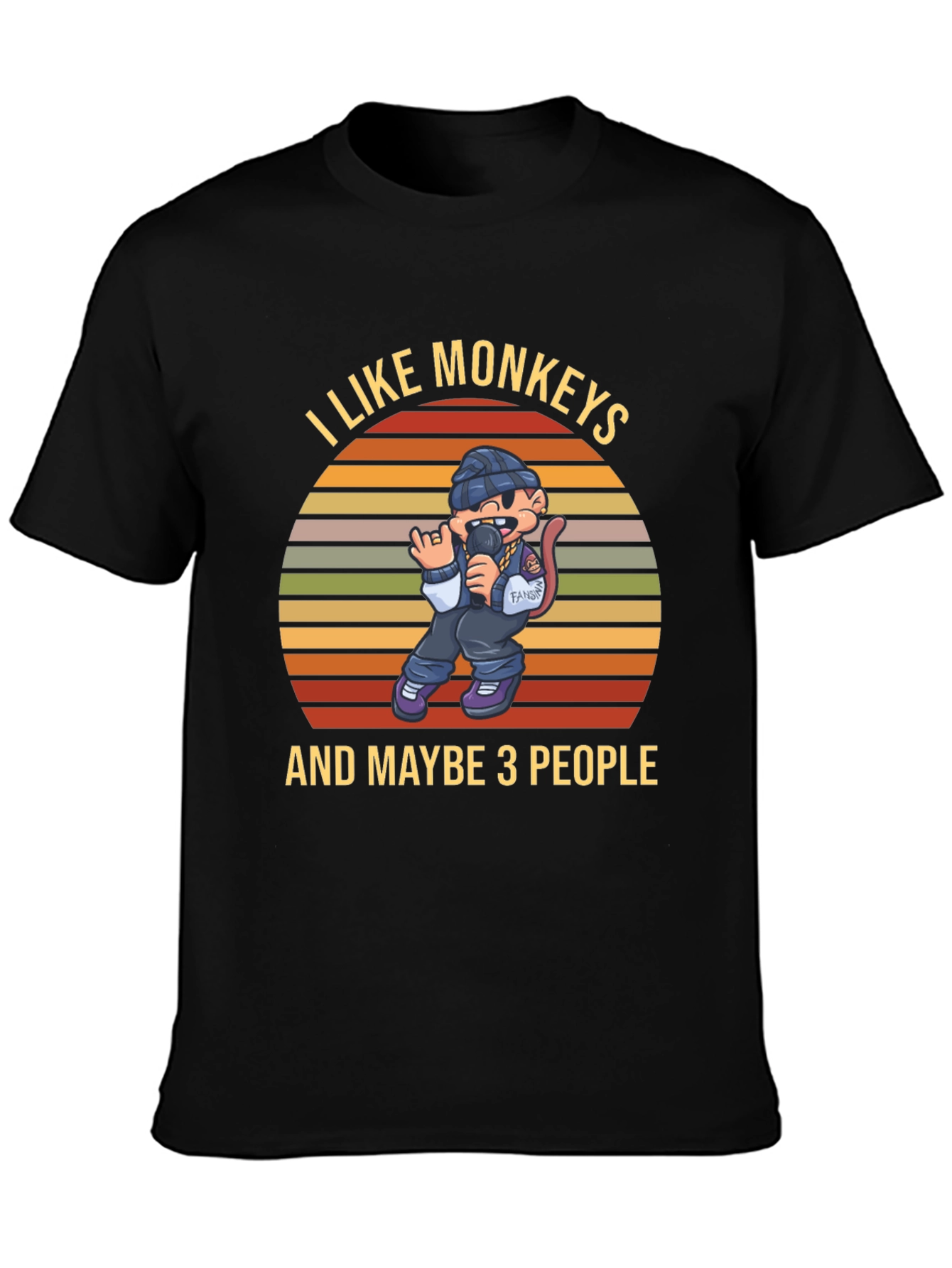 I Like Monkeys T-Shirt Funny Graphic Tee