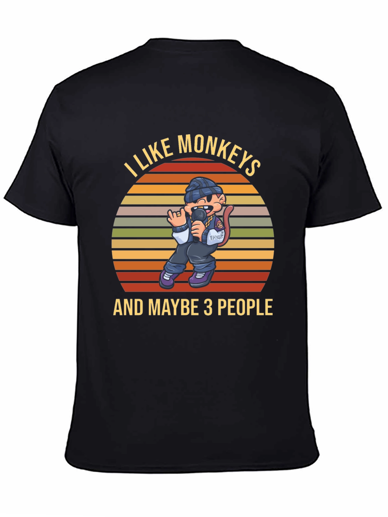 I Like Monkeys T-Shirt Funny Graphic Tee