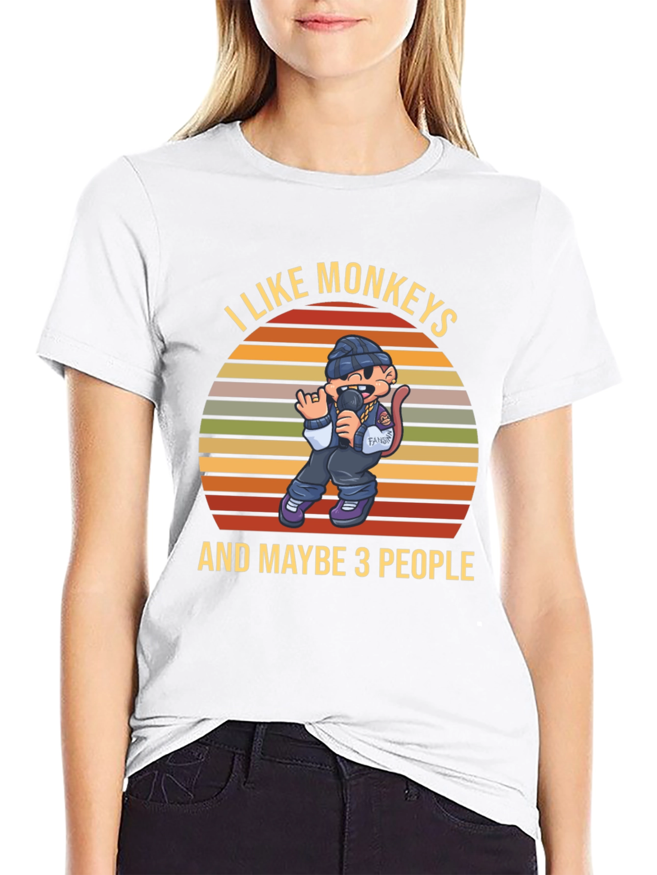 I Like Monkeys T-Shirt Funny Graphic Tee