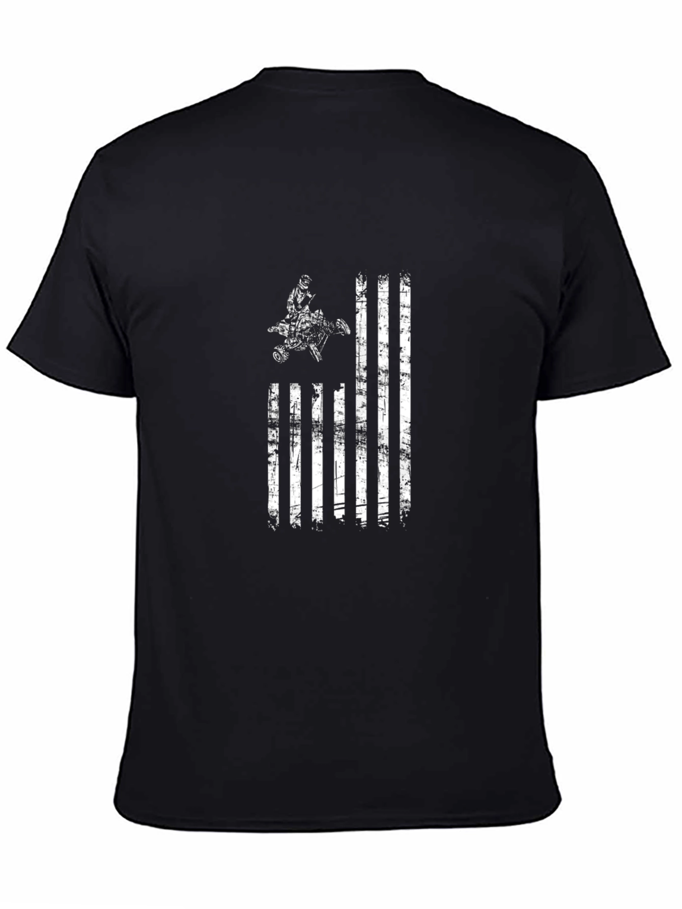 Distressed ATV American Flag Graphic Tee