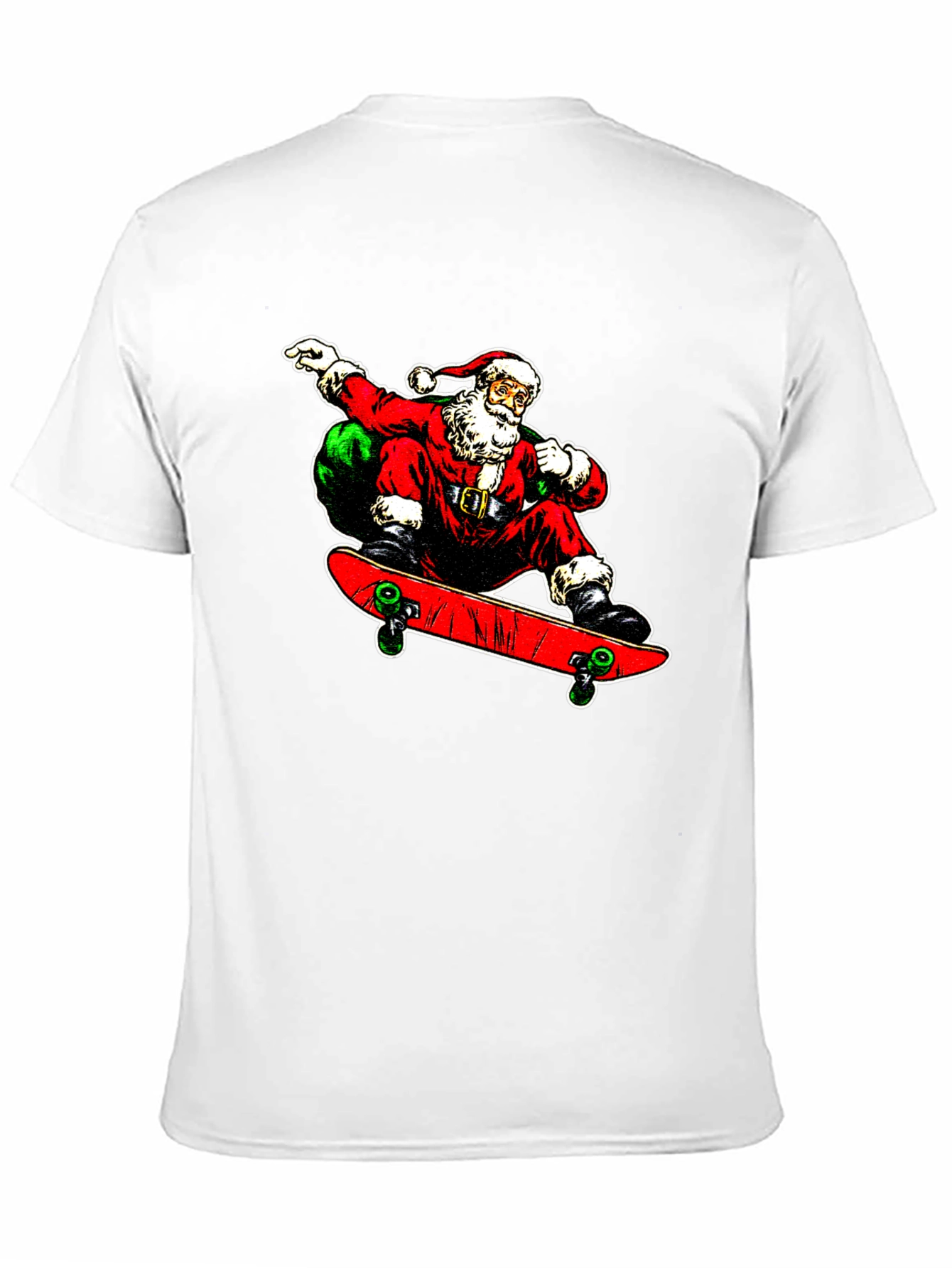 Santa Skate T-Shirt - Holiday Cool