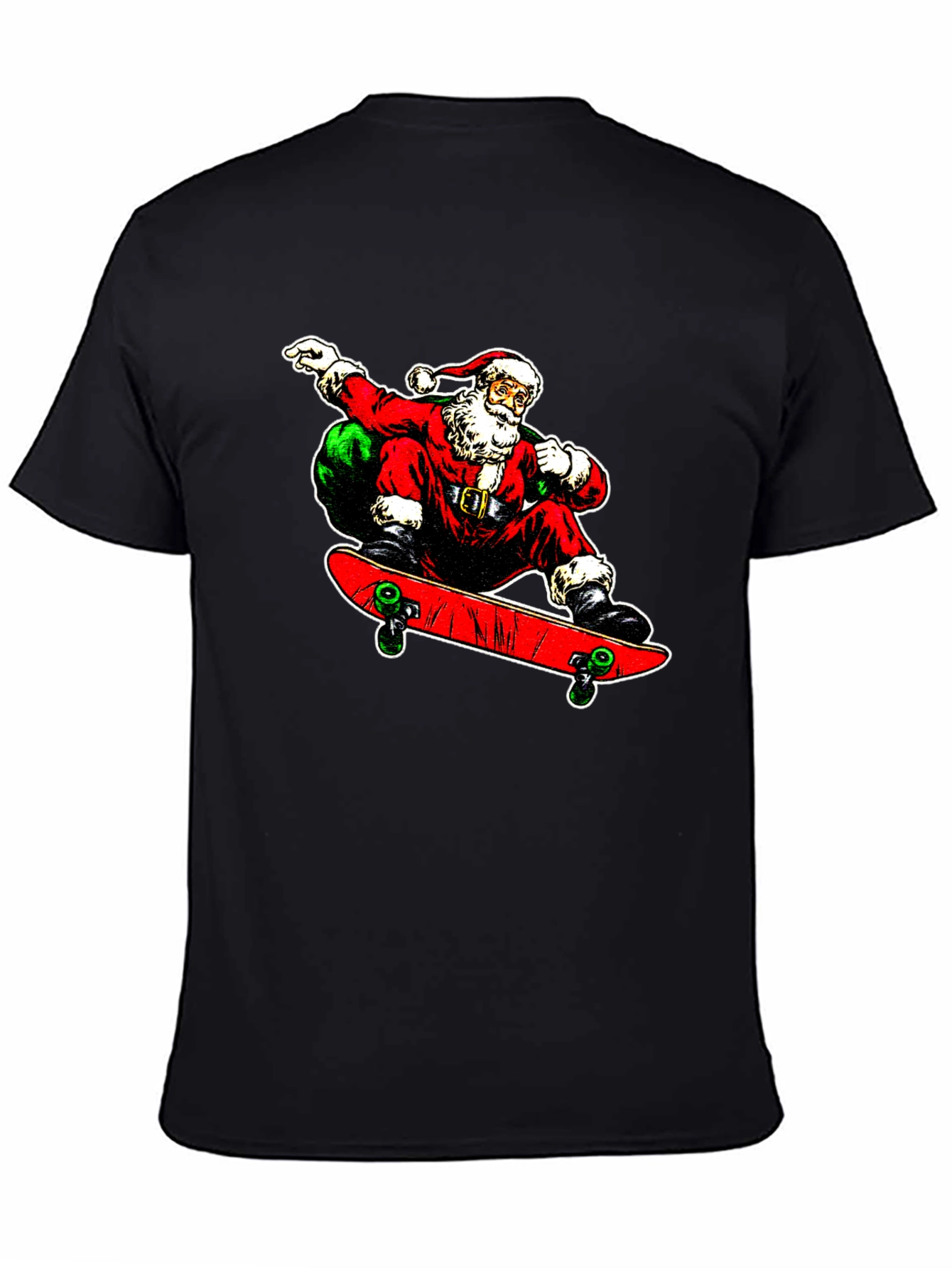 Santa Skate T-Shirt - Holiday Cool