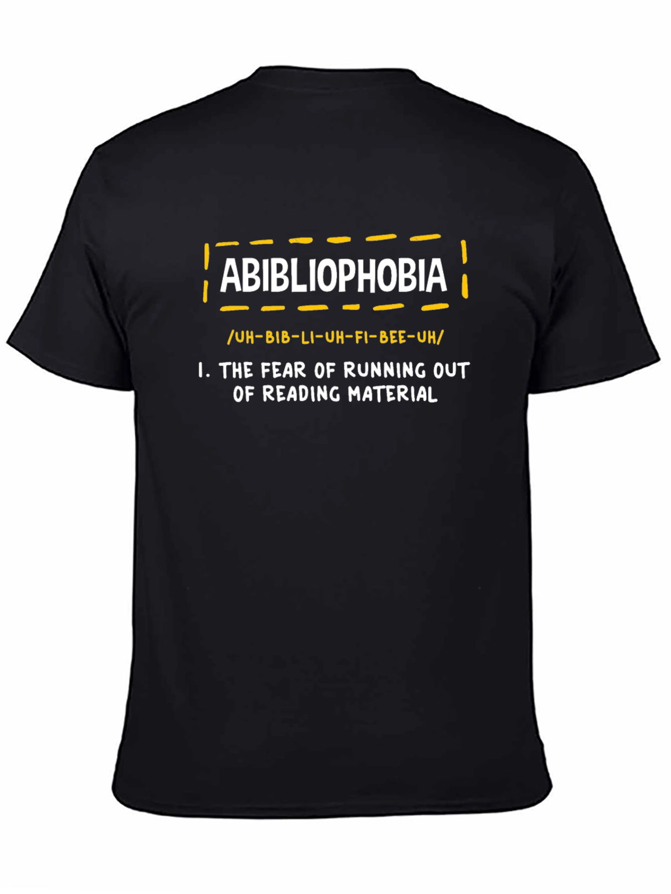 Abibliophobia T-Shirt - Funny Book Lover Gift
