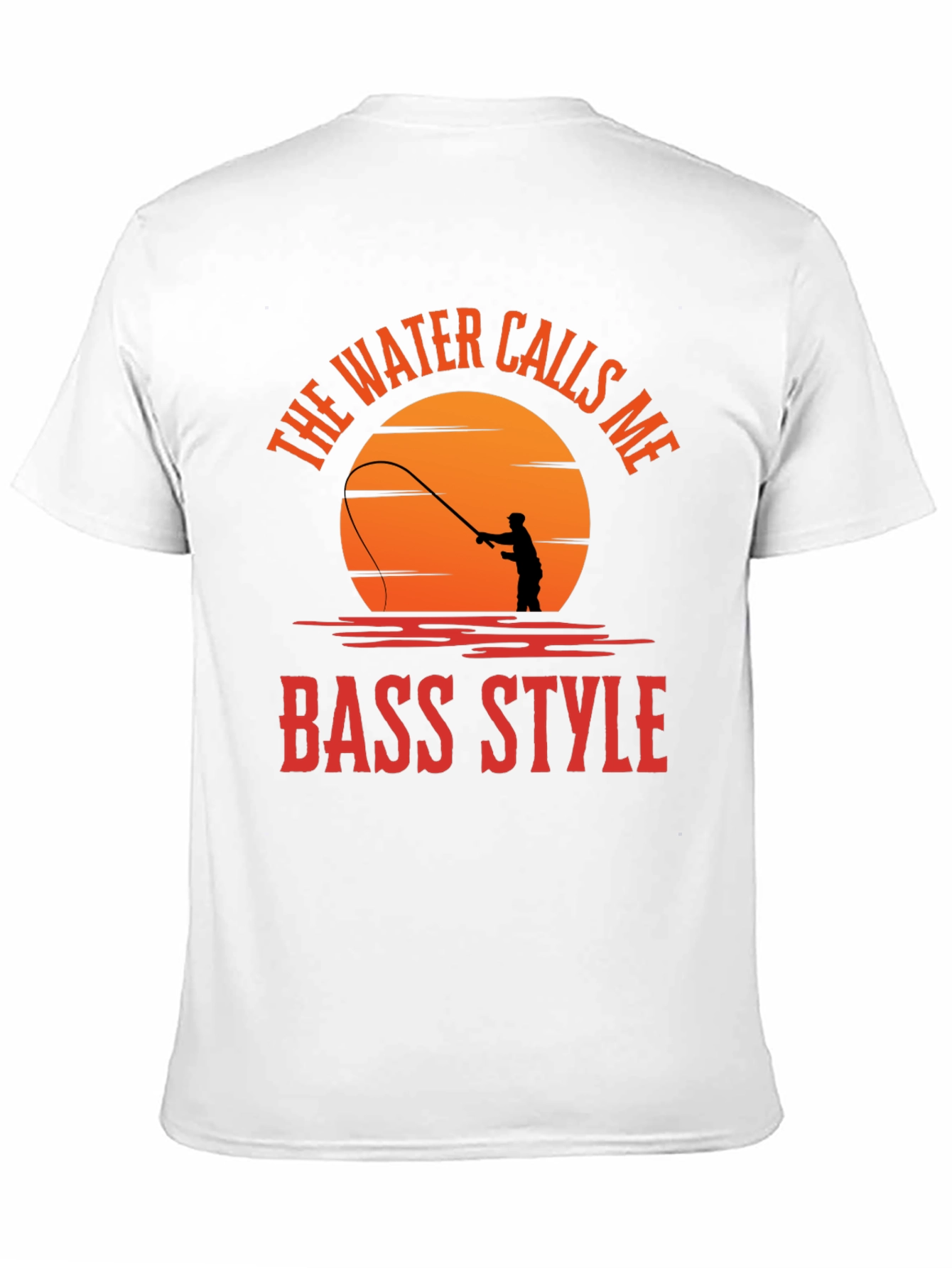 Bass Style Fishing T-Shirt - Water Calls Me