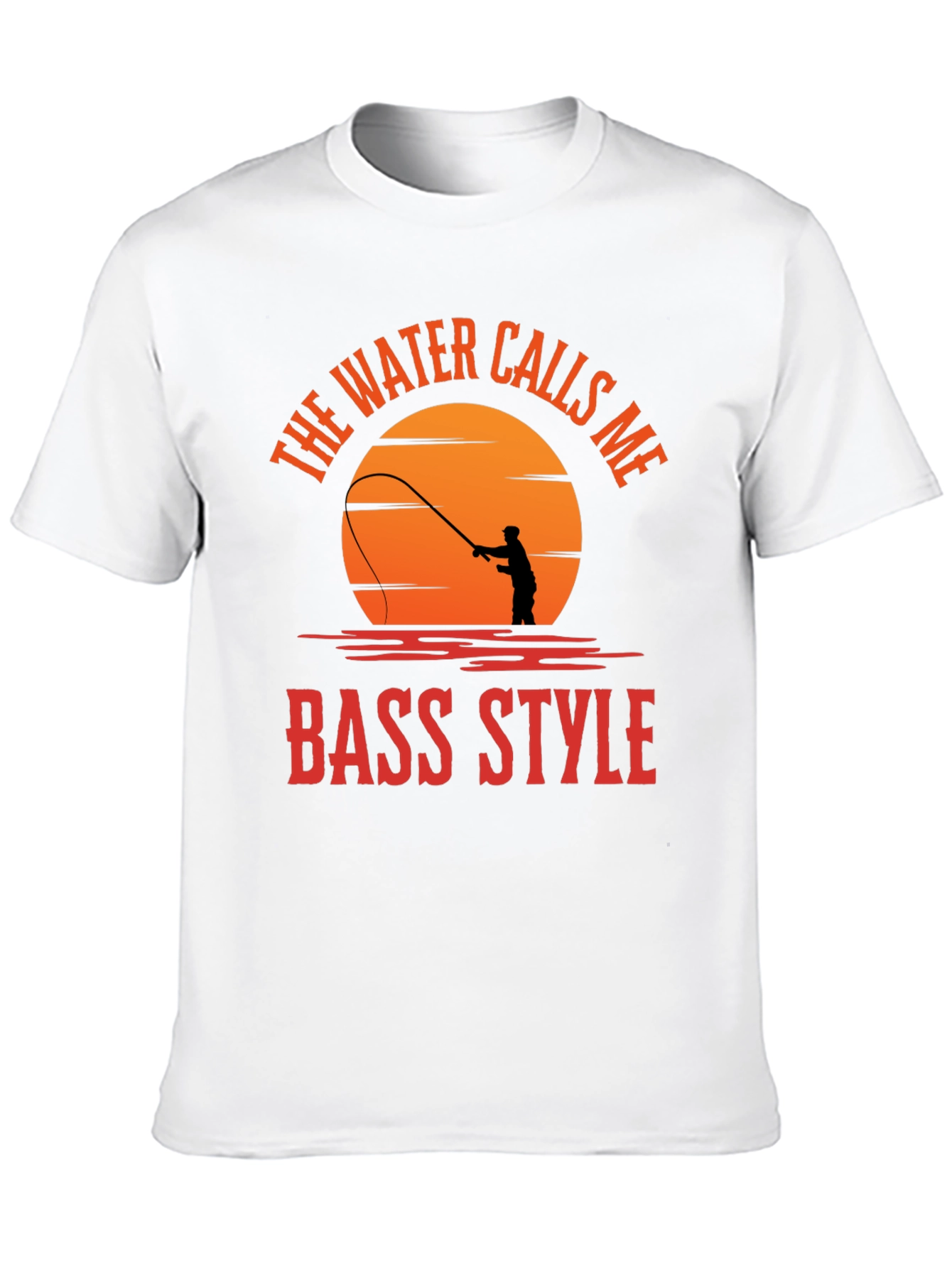 Bass Style Fishing T-Shirt - Water Calls Me