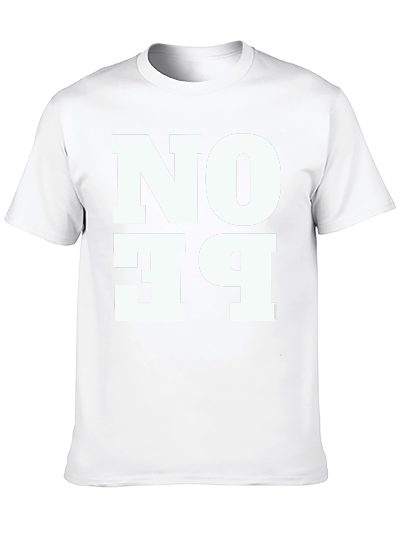 No Pe T-Shirt - Black Cotton Blend Graphic Tee