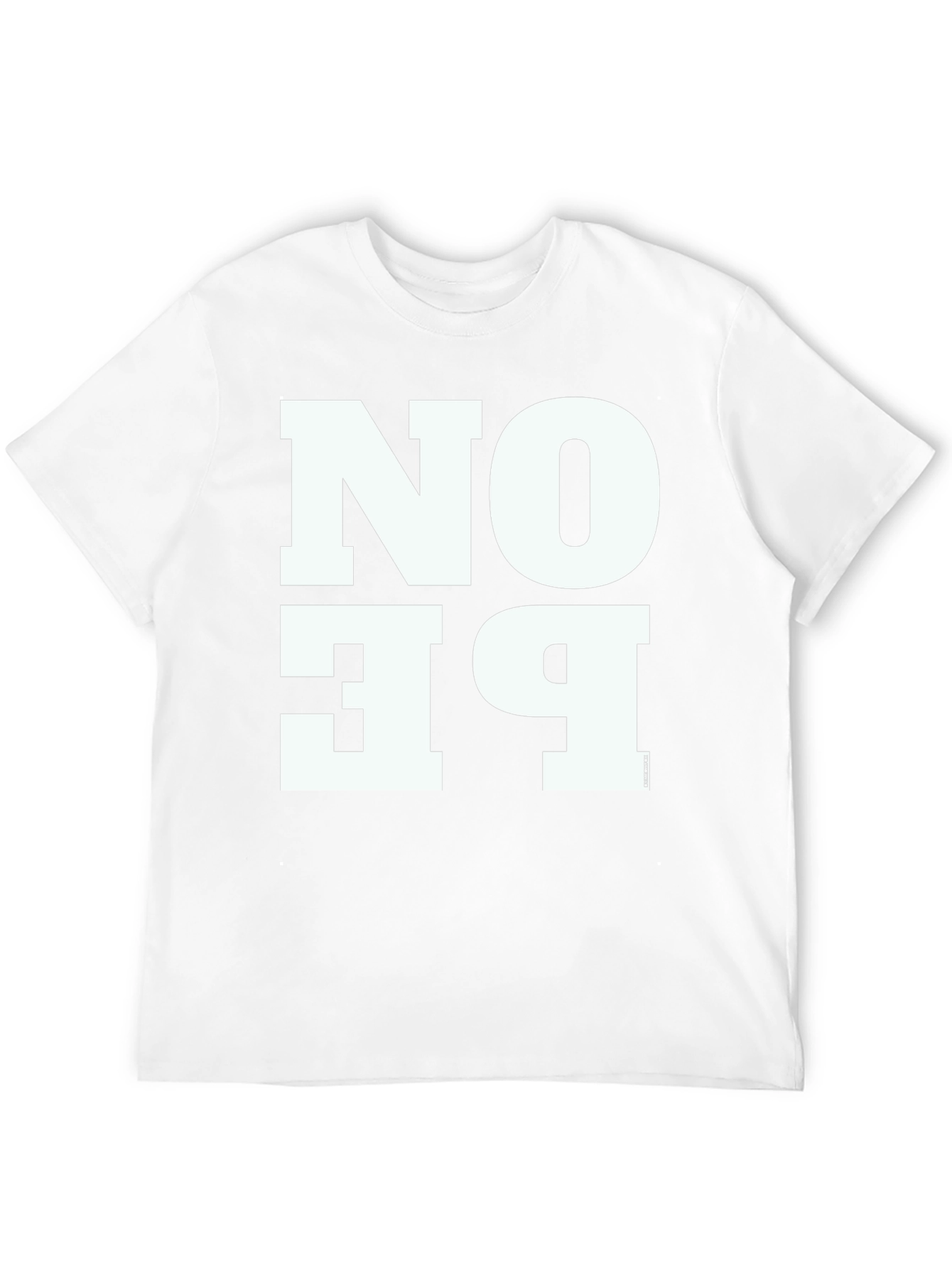 No Pe T-Shirt - Black Cotton Blend Graphic Tee