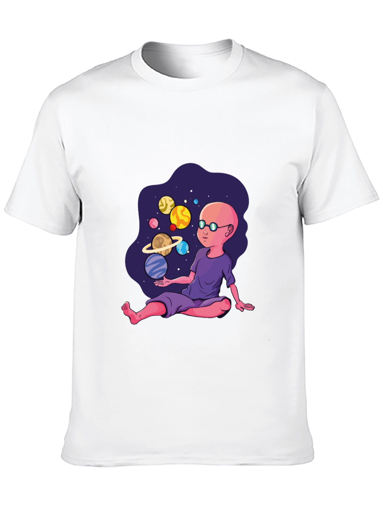 Cosmic Kid Graphic T-Shirt - Black Cotton Tee