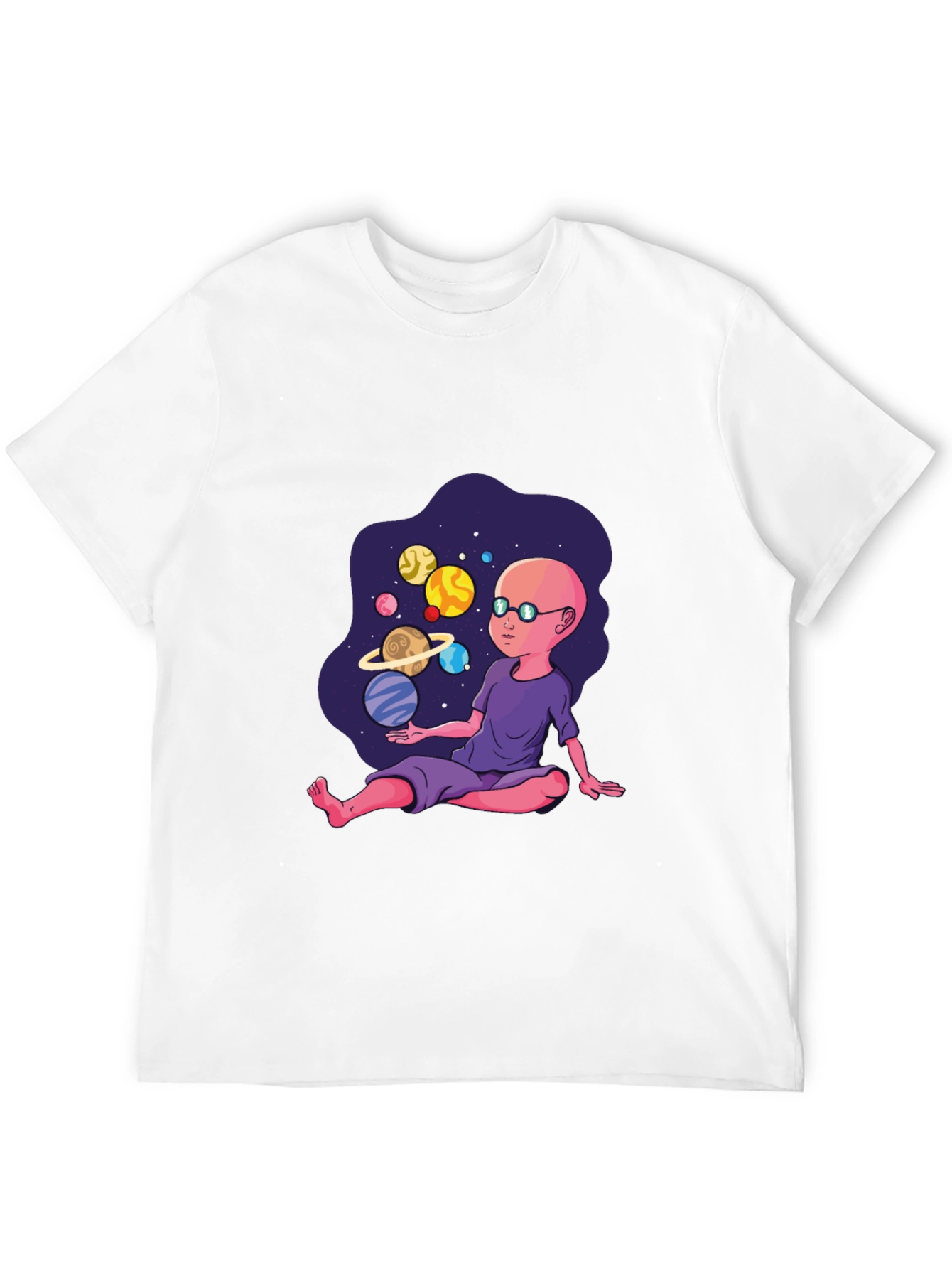 Cosmic Kid Graphic T-Shirt - Black Cotton Tee