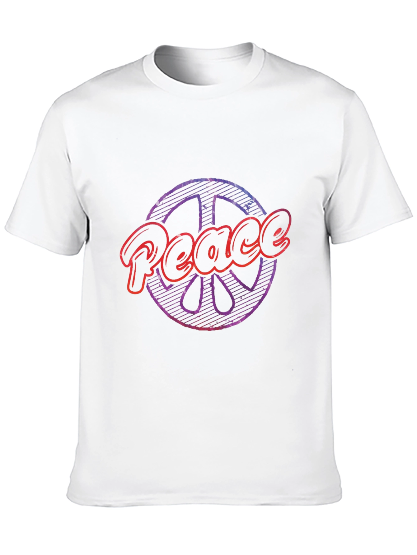 Peace Sign Graphic Tee - Black