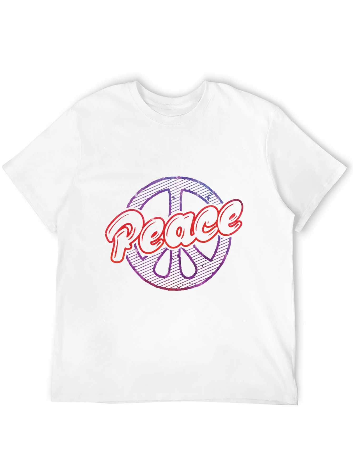 Peace Sign Graphic Tee - Black