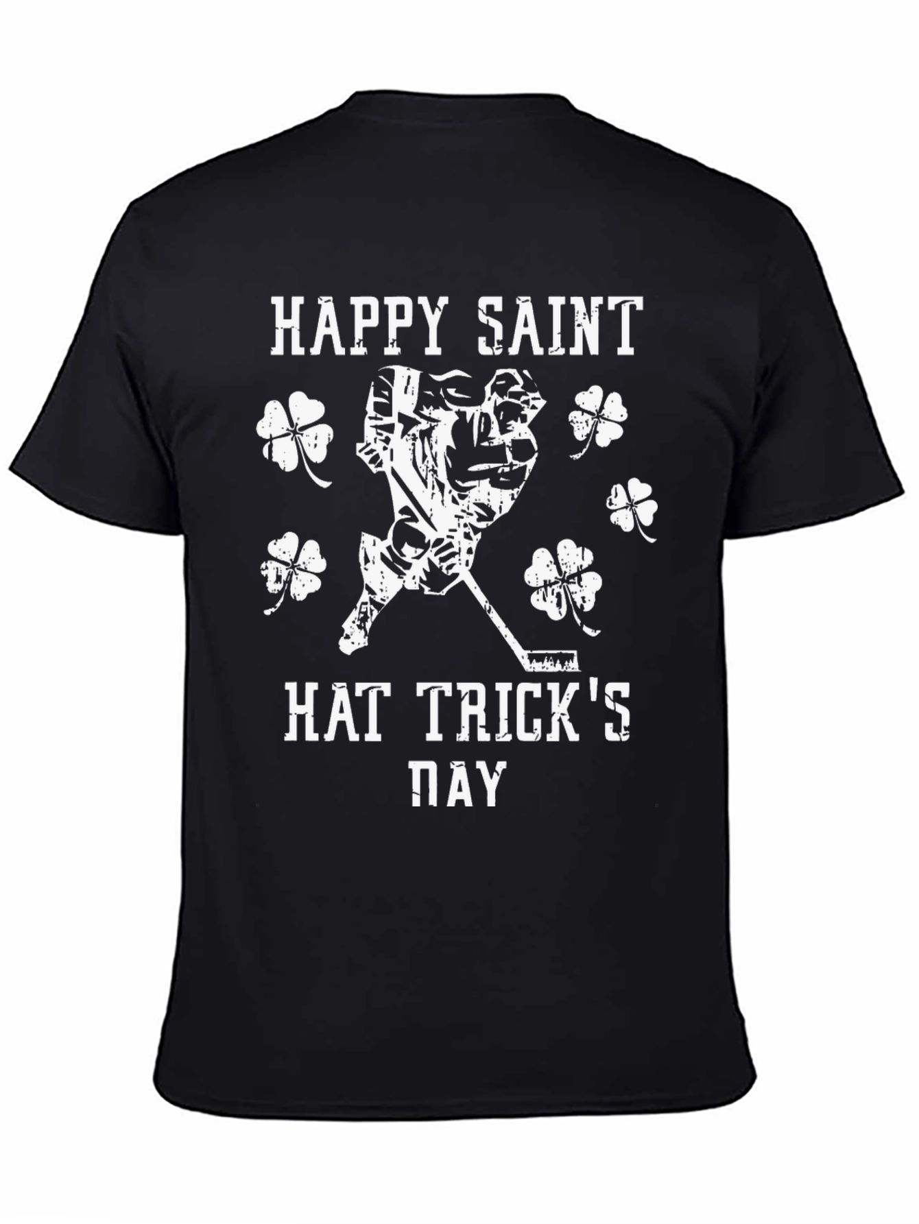 Happy Saint Hat Tricks Day Black T-Shirt