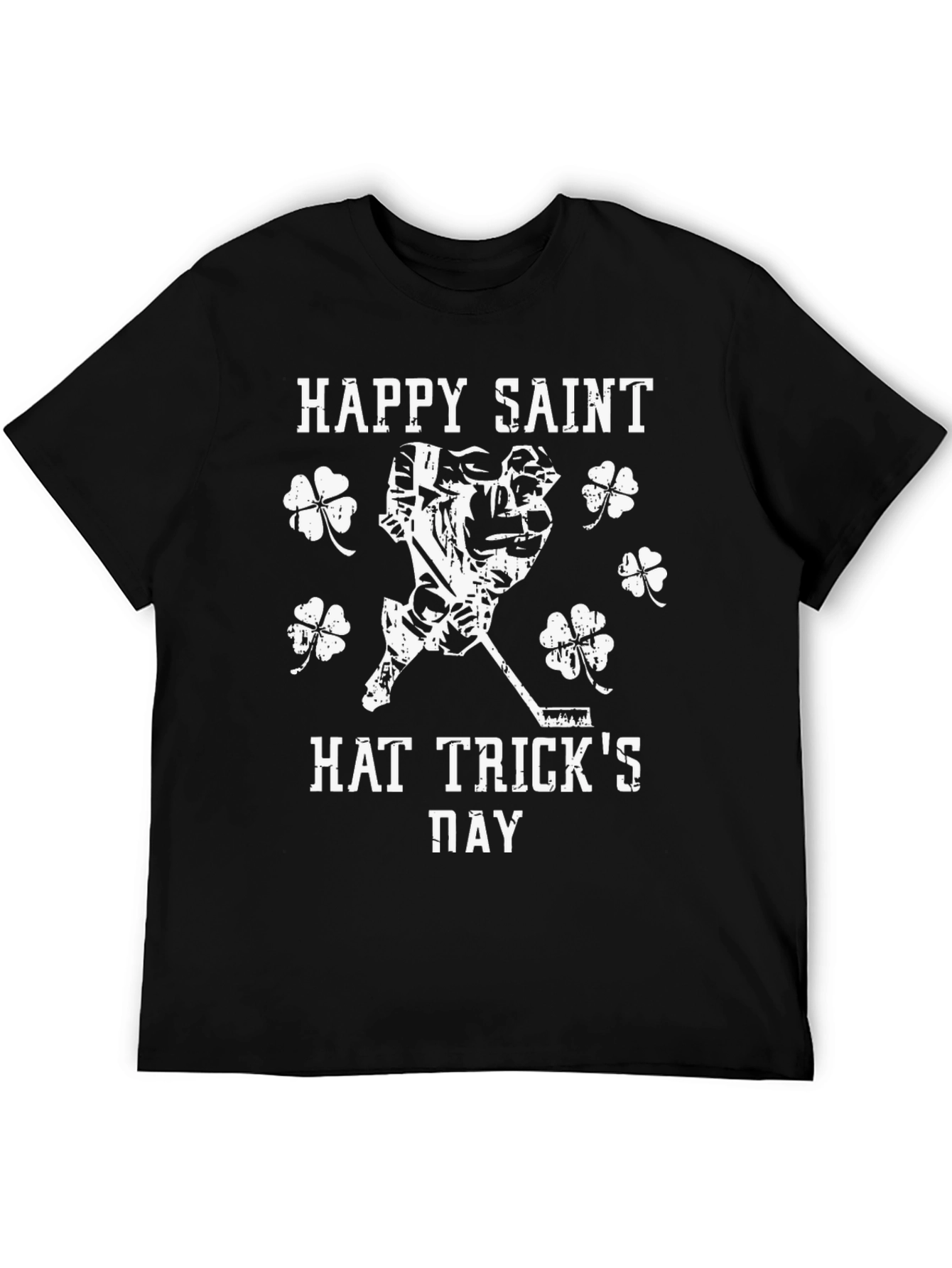 Happy Saint Hat Tricks Day Black T-Shirt