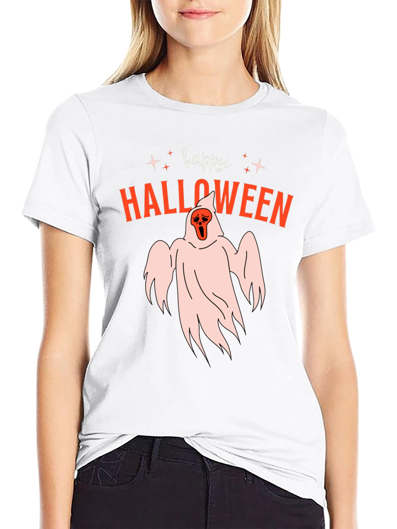 Happy Halloween Ghost Graphic Tee
