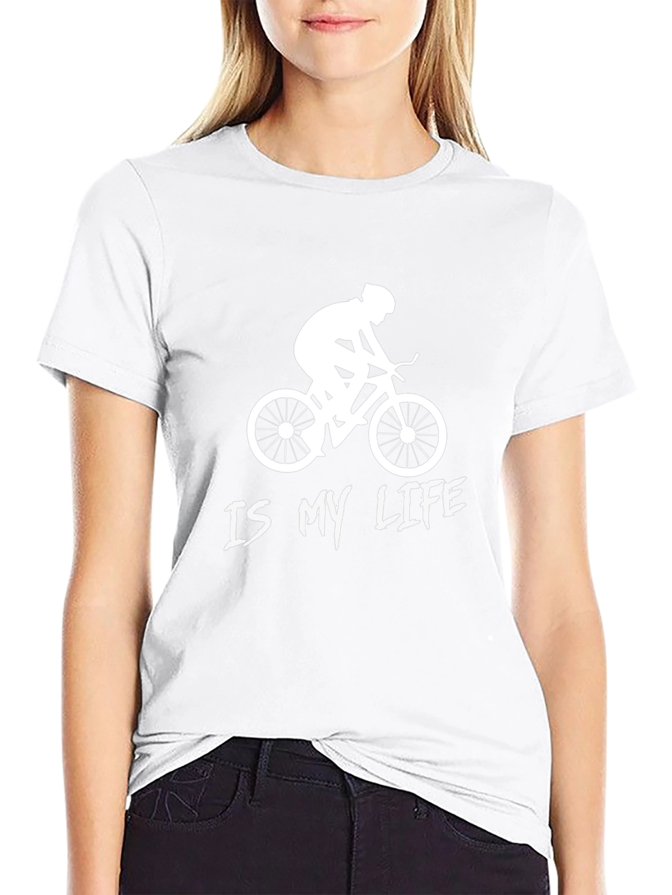 Cycling Is My Life Graphic Tee - Black