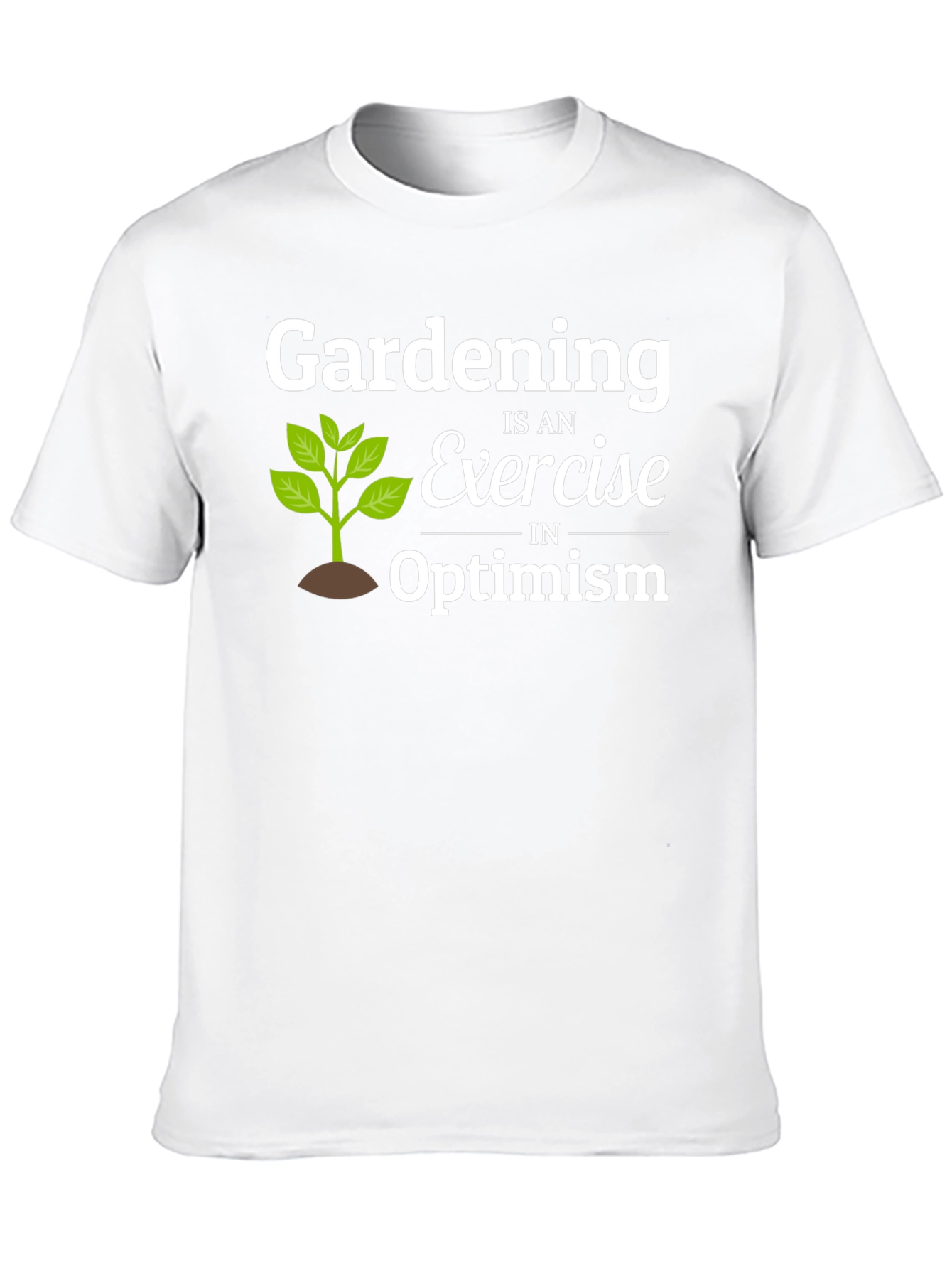Gardening Optimism T-Shirt - Black Cotton Tee