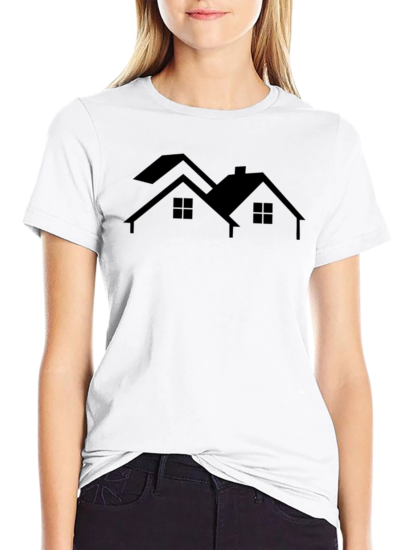 House Silhouette T-Shirt - Urban Style