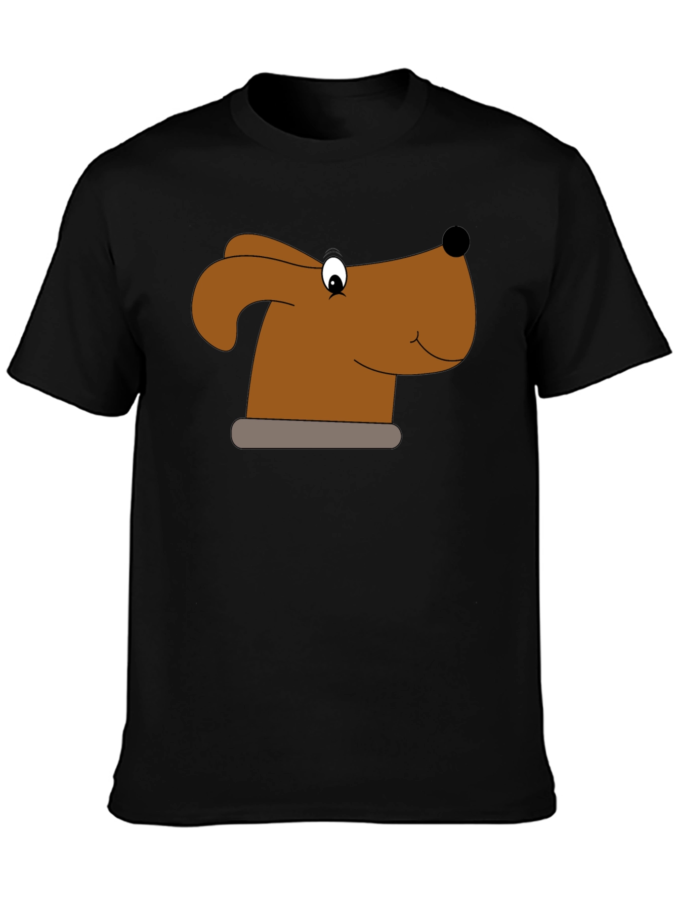 Dog Graphic Black T-Shirt