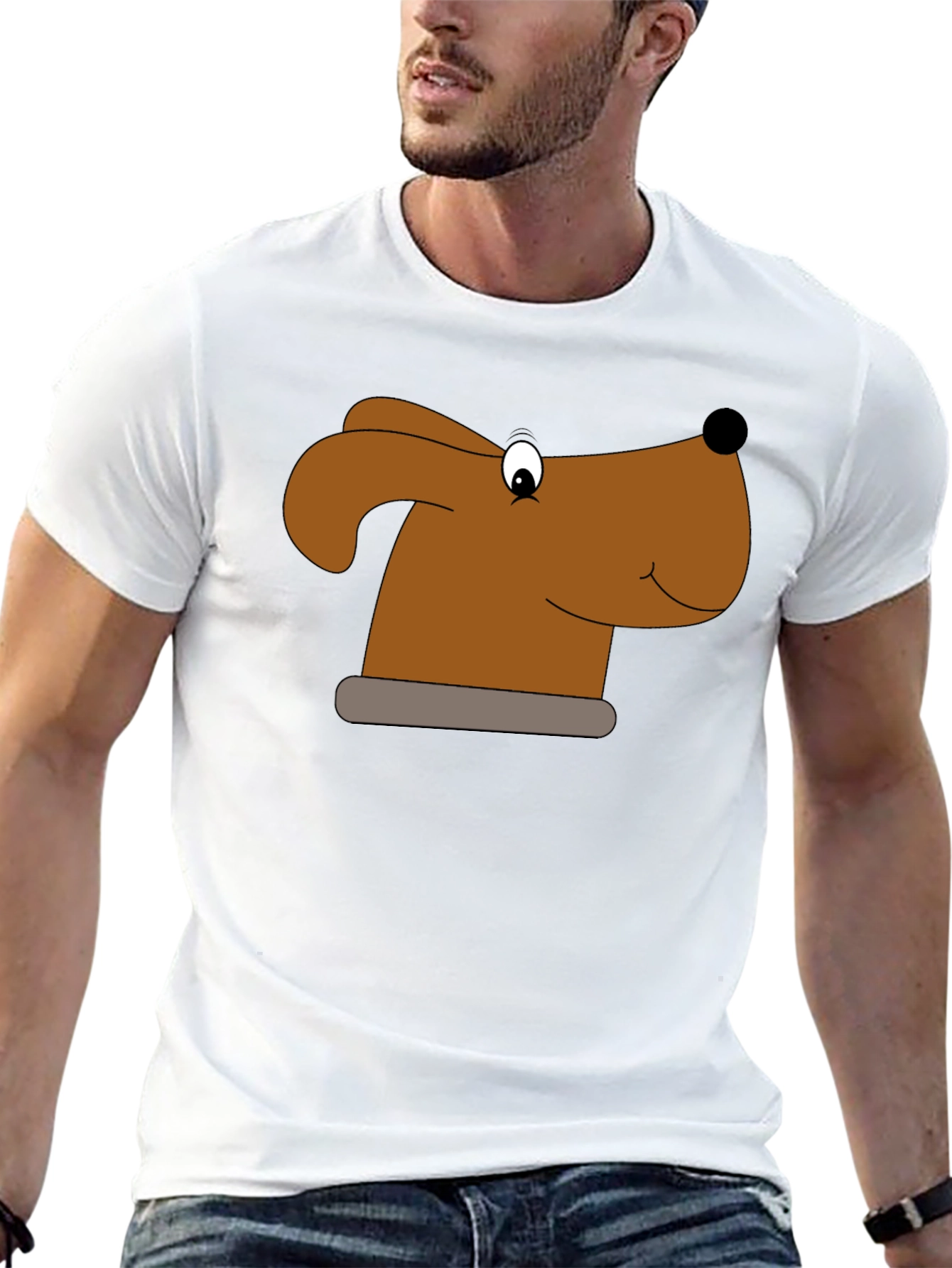 Dog Graphic Black T-Shirt