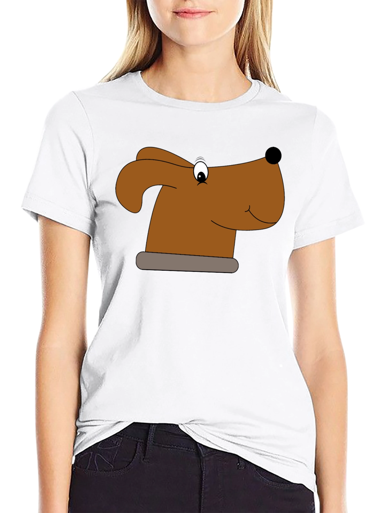 Dog Graphic Black T-Shirt