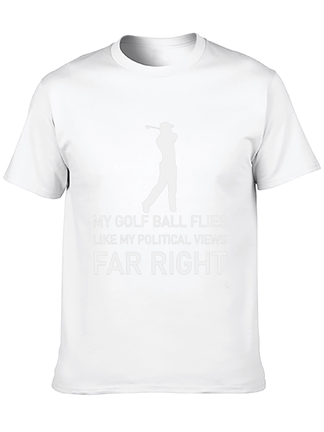 Political Humor Golf T-Shirt - Flies Far Right!