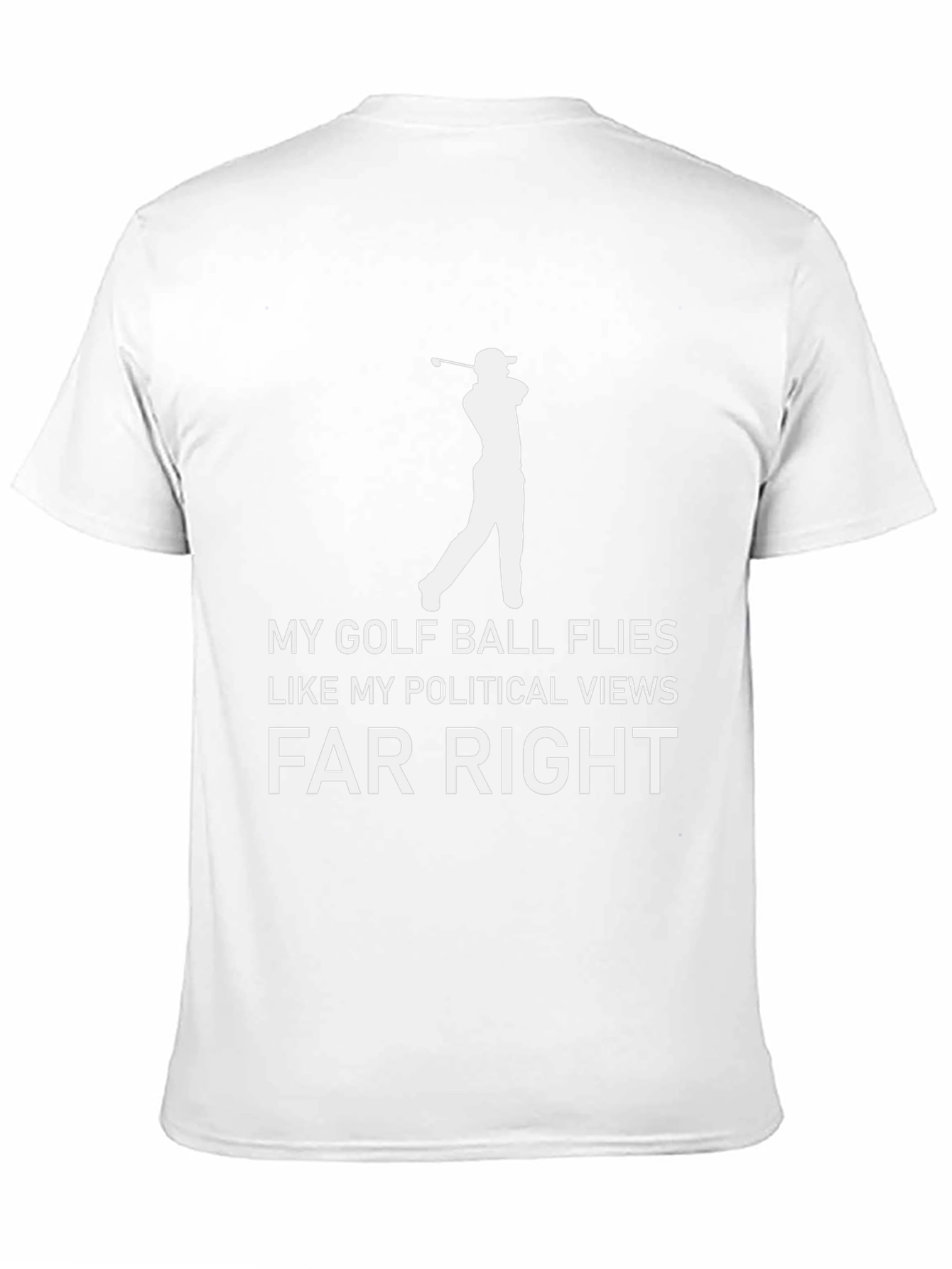 Political Humor Golf T-Shirt - Flies Far Right!