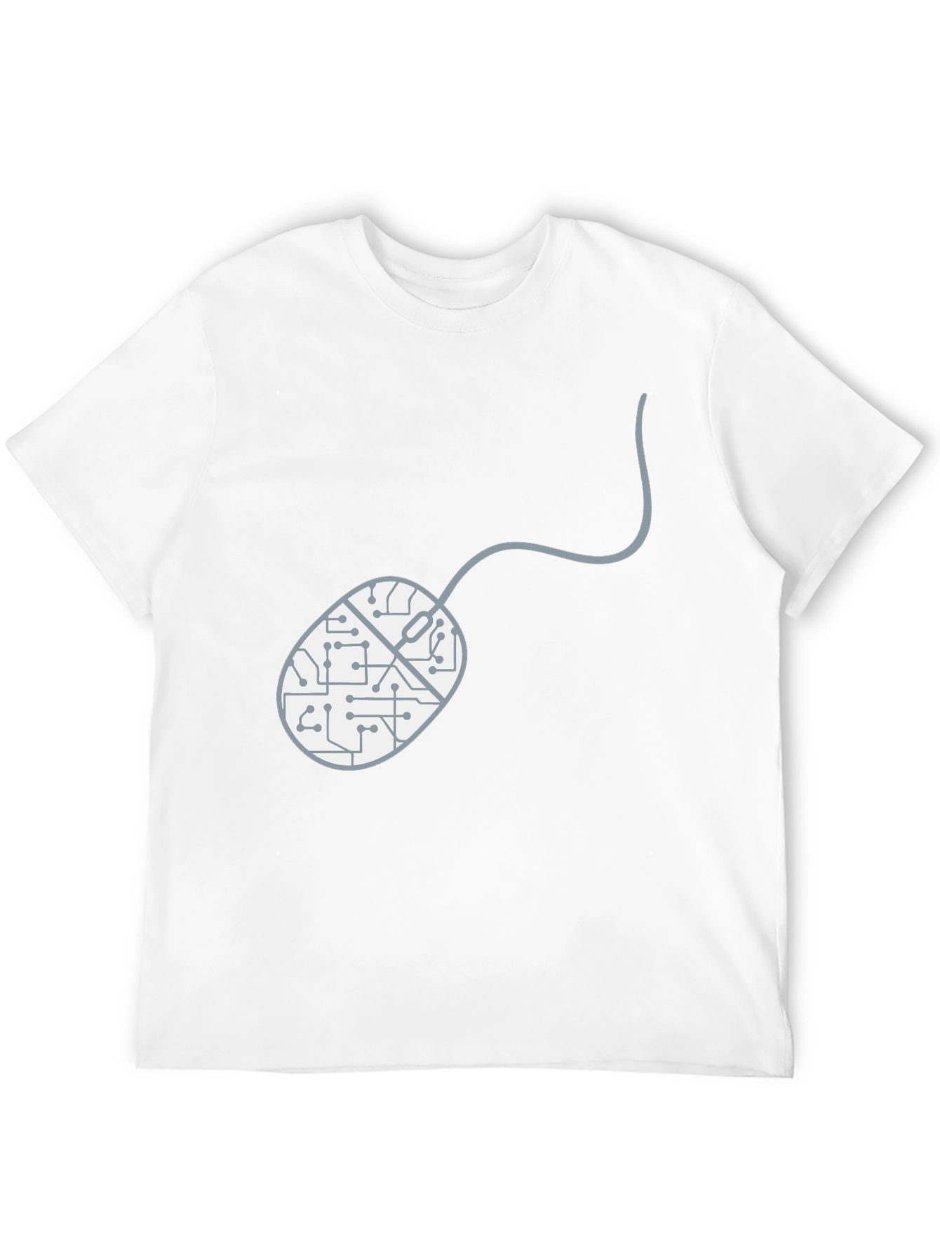 Circuit Board Mouse Graphic T-Shirt