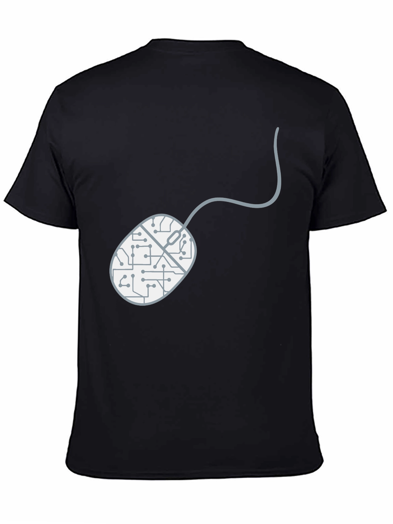 Circuit Board Mouse Graphic T-Shirt