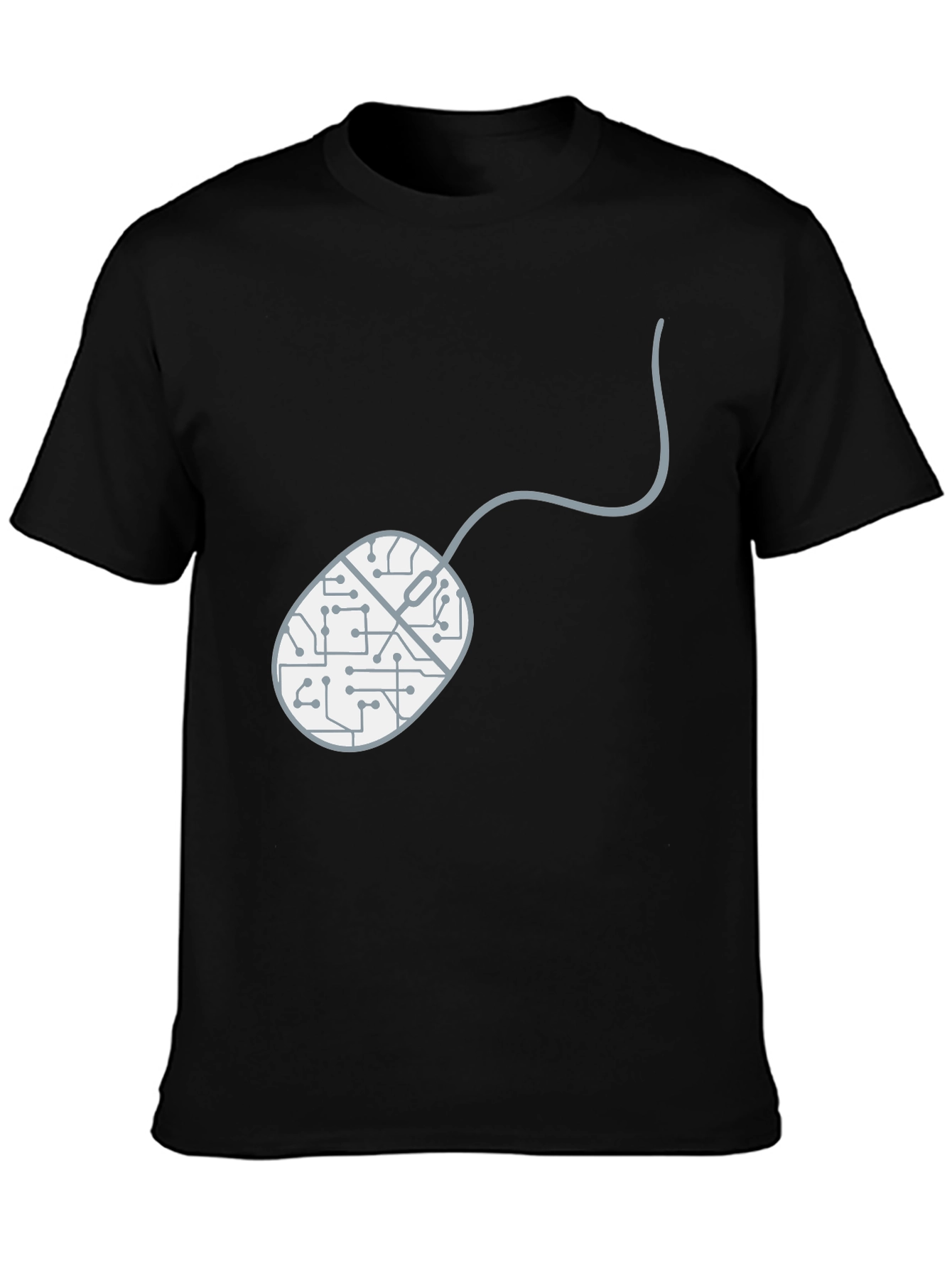Circuit Board Mouse Graphic T-Shirt