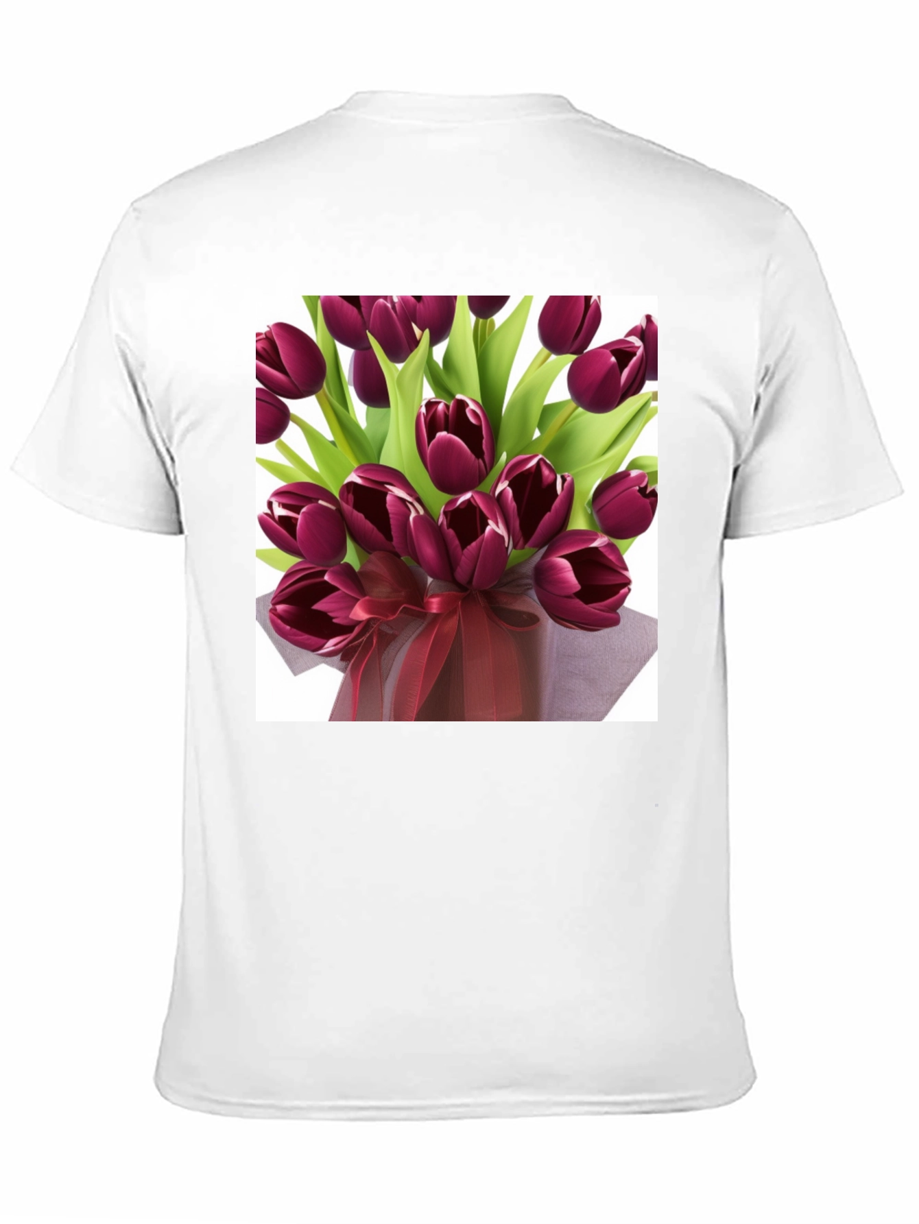 Tulip Bouquet Graphic Tee - Stylish Floral Design