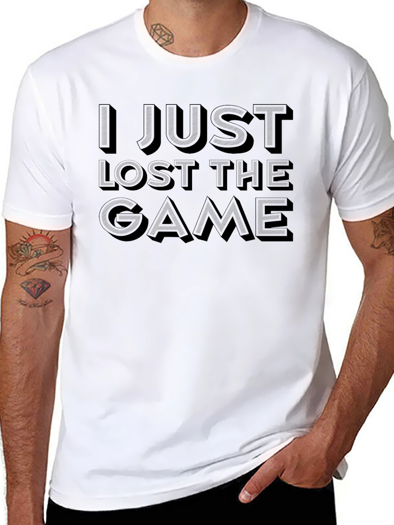 I Just Lost The Game Black T-Shirt