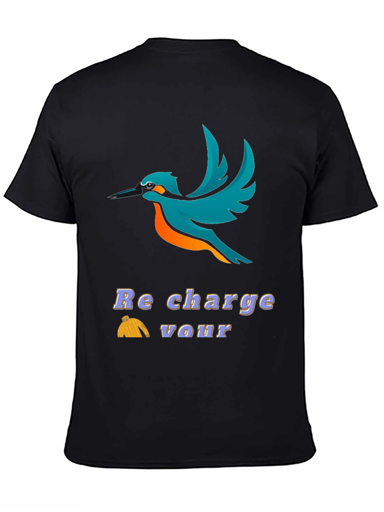 Bird Graphic T-Shirt - Recharge Your Vour