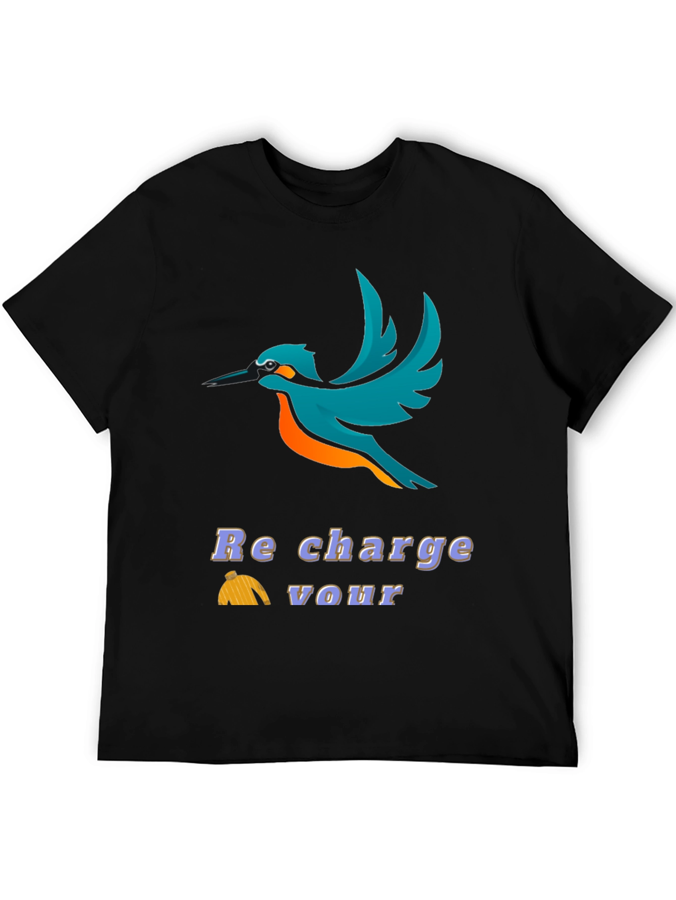 Bird Graphic T-Shirt - Recharge Your Vour