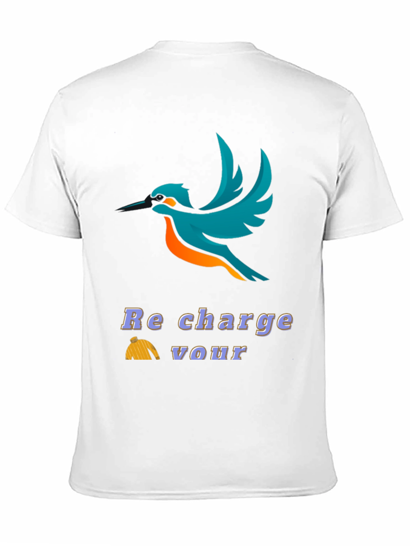 Bird Graphic T-Shirt - Recharge Your Vour