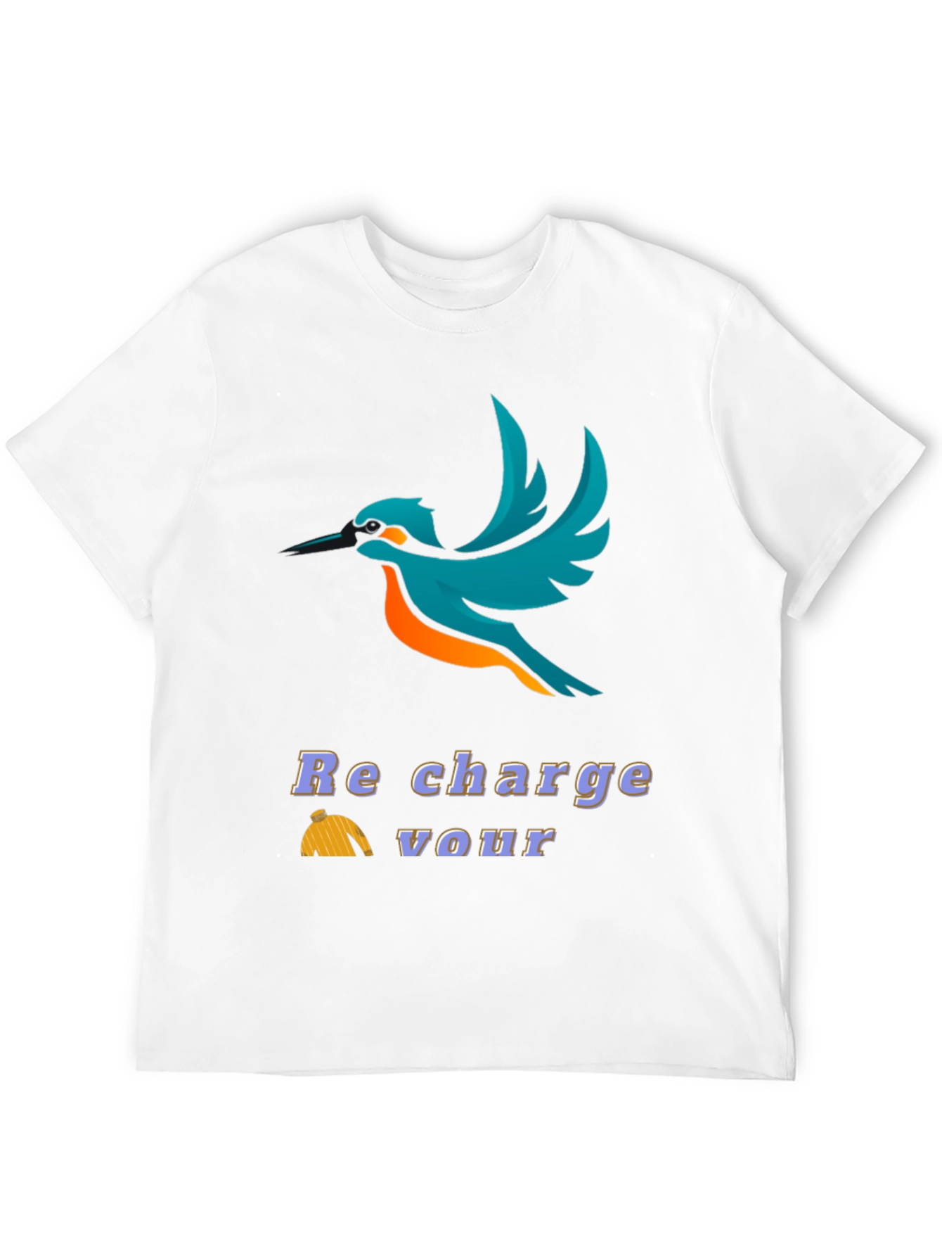 Bird Graphic T-Shirt - Recharge Your Vour