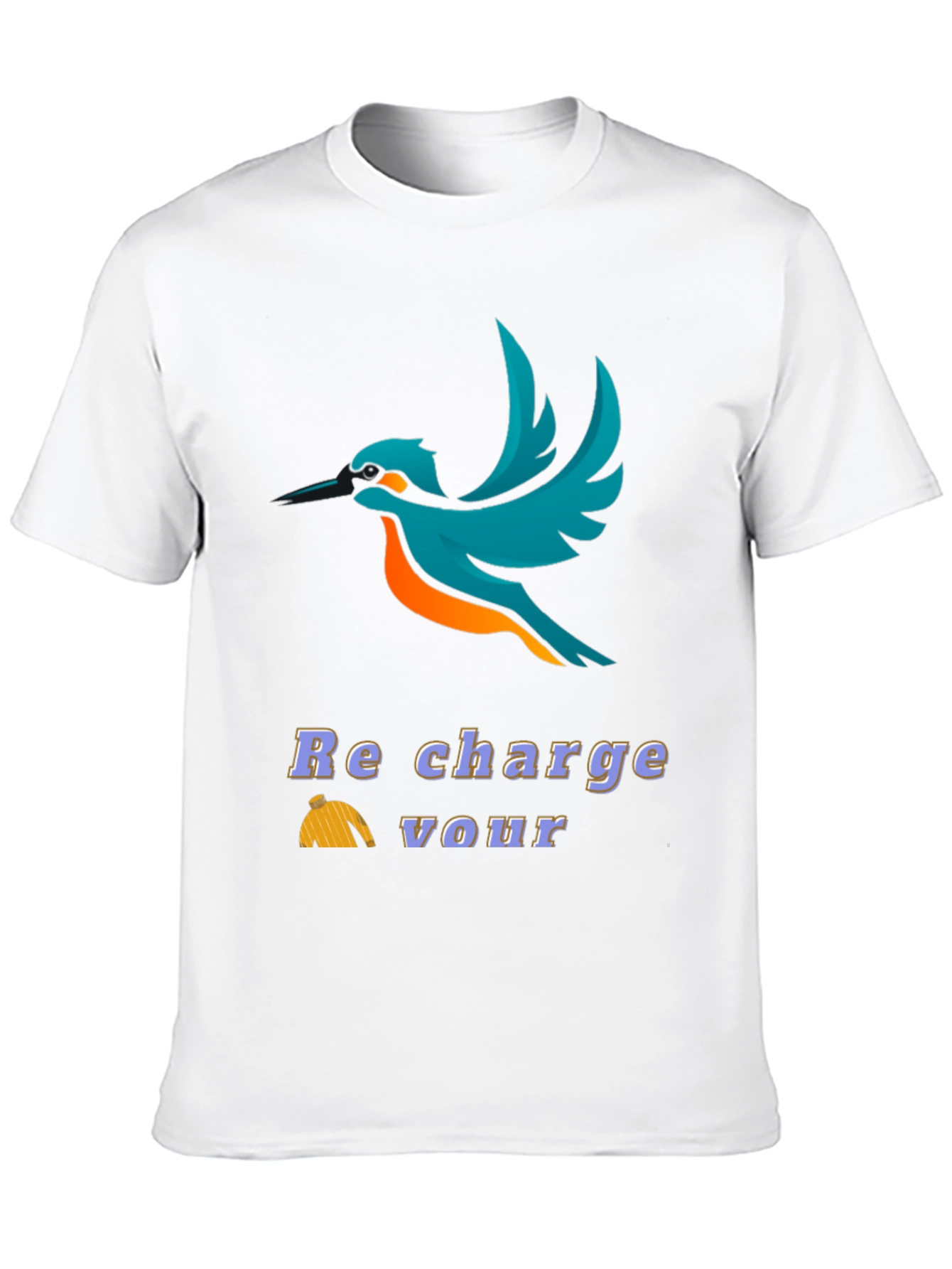 Bird Graphic T-Shirt - Recharge Your Vour