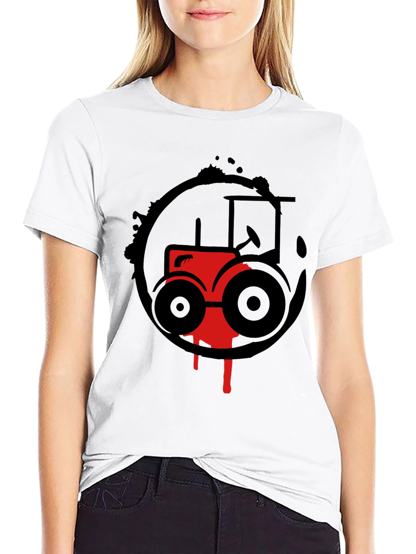 Red Tractor Graphic Tee - Farm Life Style