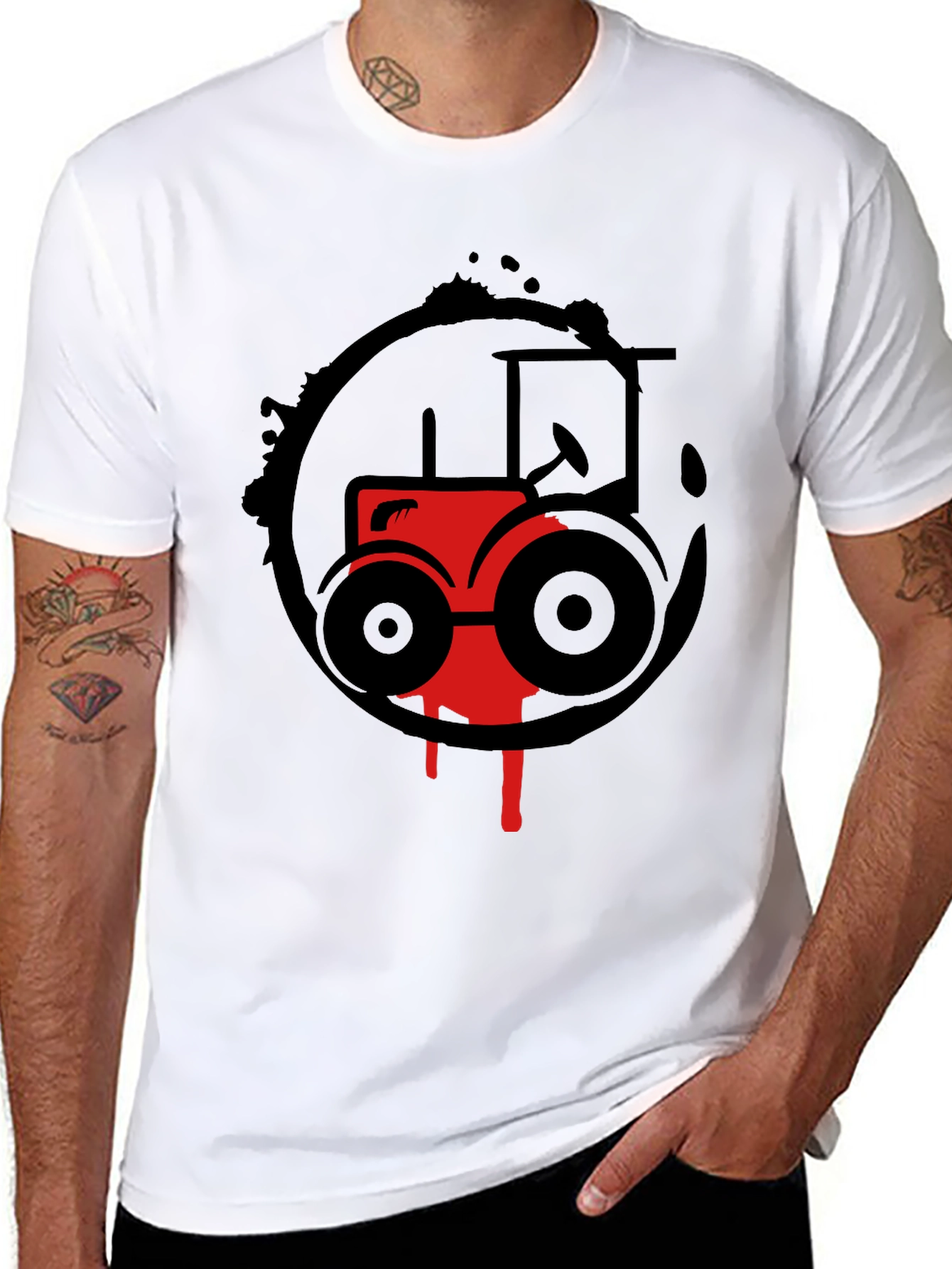 Red Tractor Graphic Tee - Farm Life Style