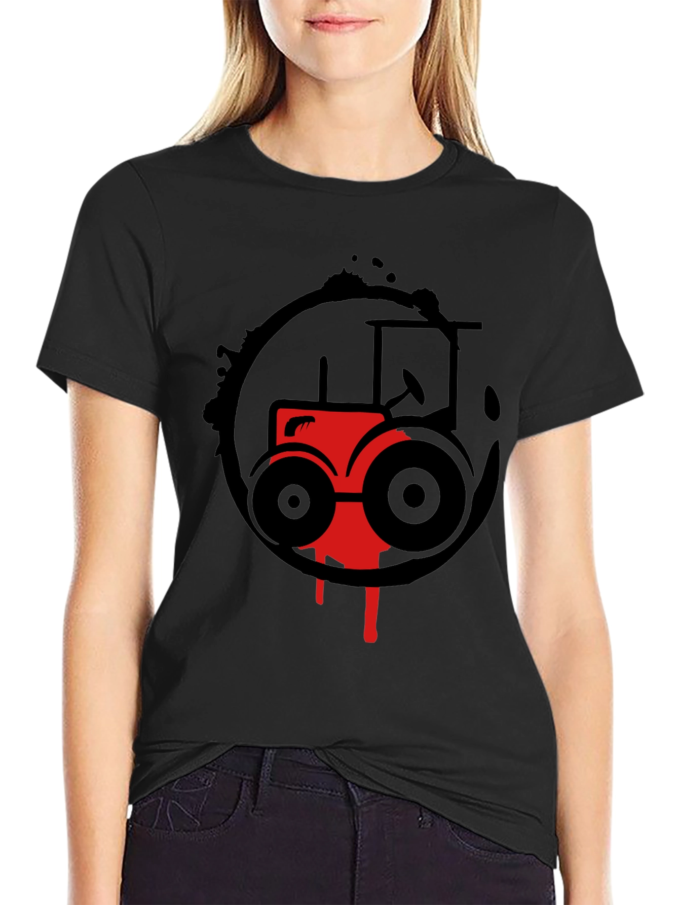 Red Tractor Graphic Tee - Farm Life Style
