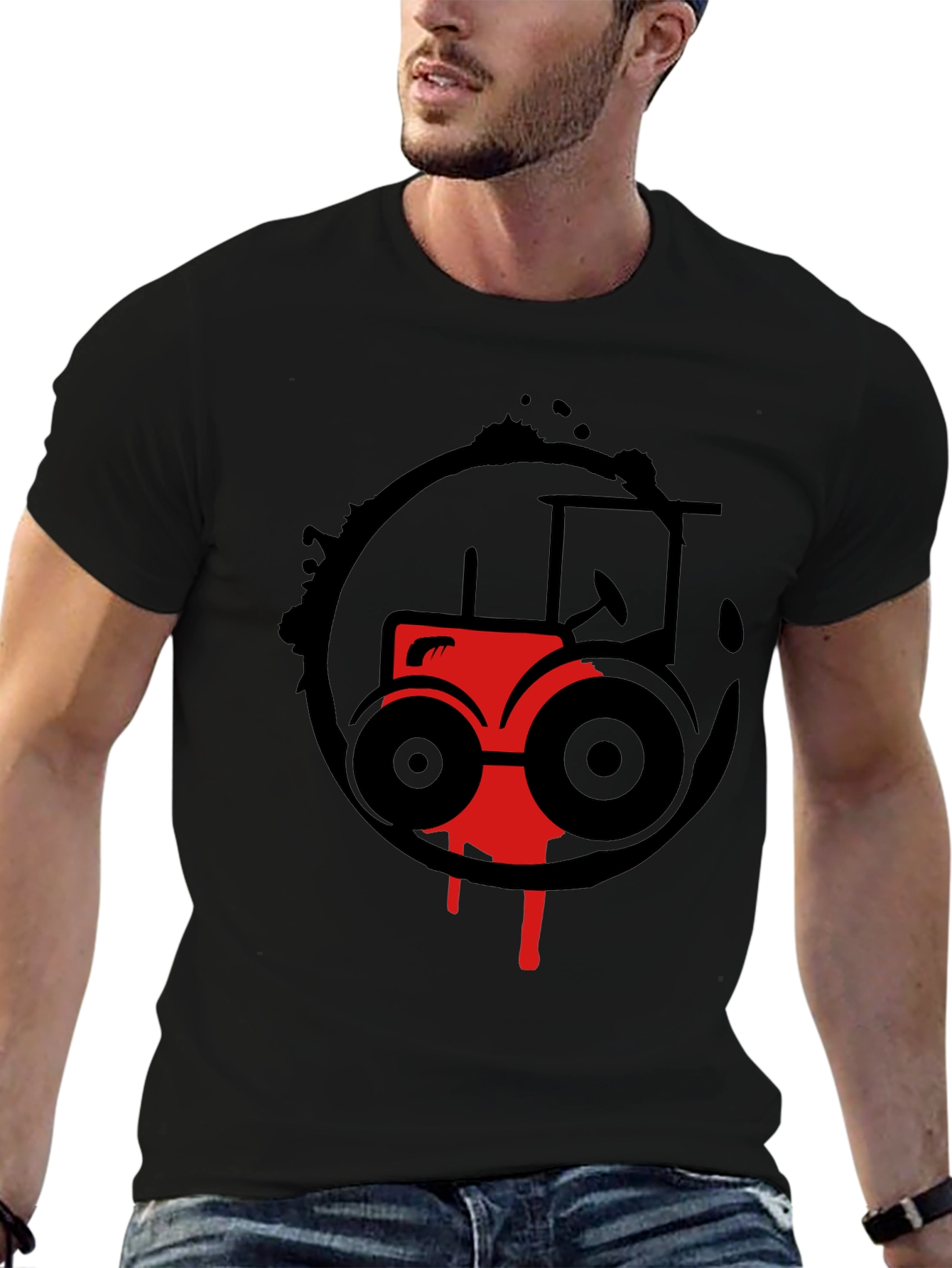 Red Tractor Graphic Tee - Farm Life Style