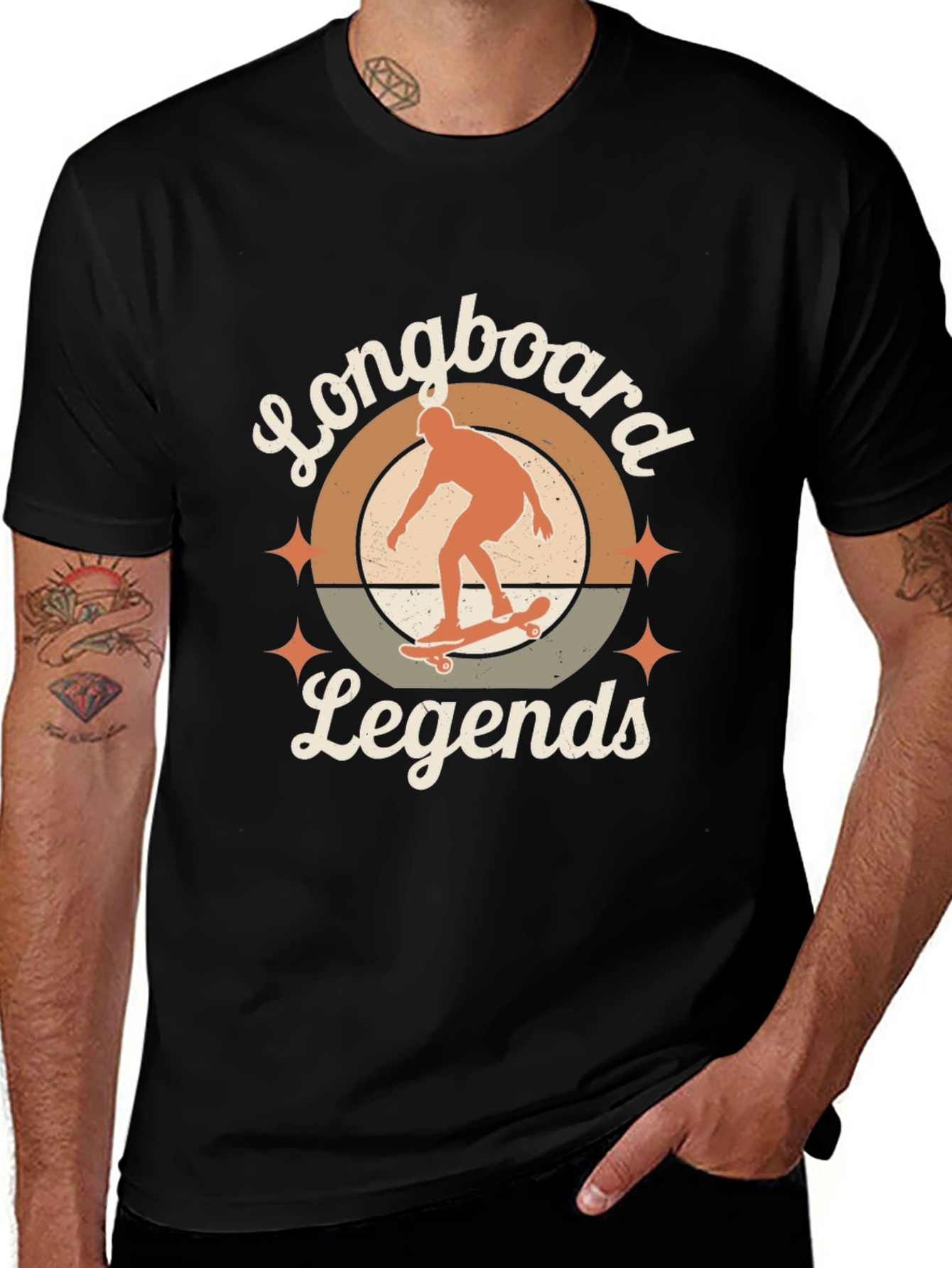 Longboard Legends Graphic Tee - Retro Style