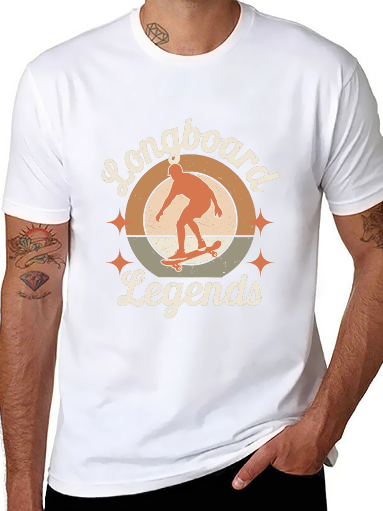 Longboard Legends Graphic Tee - Retro Style
