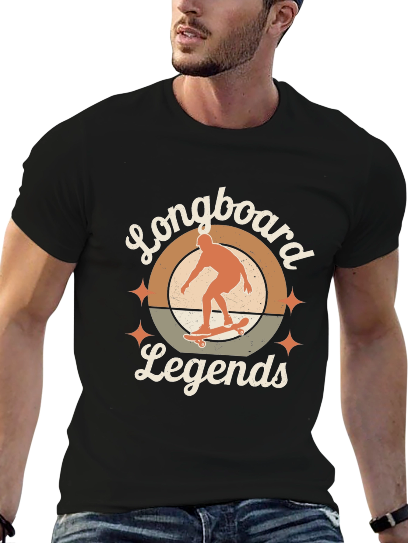 Longboard Legends Graphic Tee - Retro Style