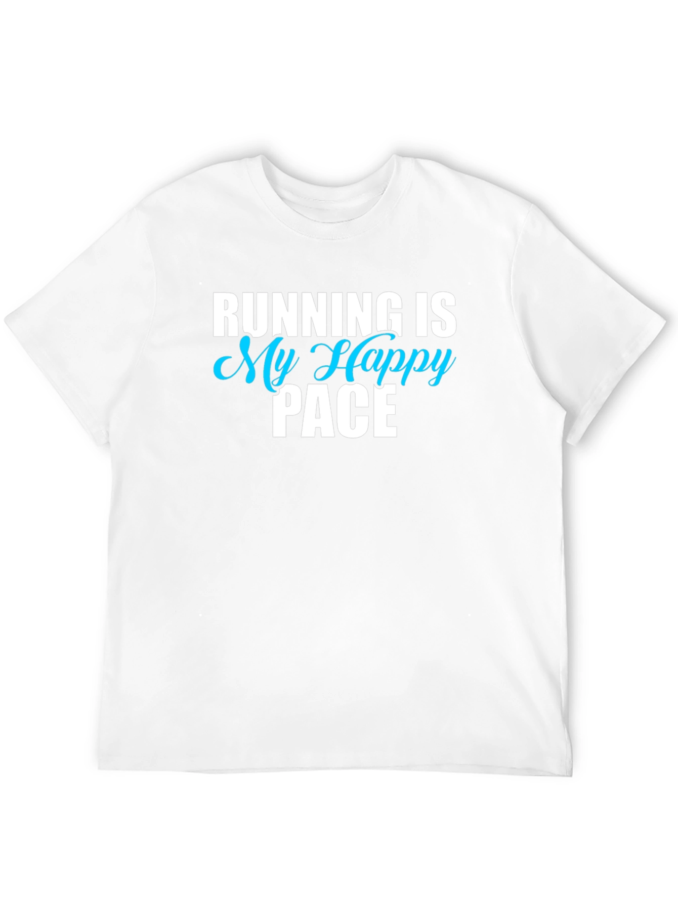 Running Is My Happy Pace Black T-Shirt