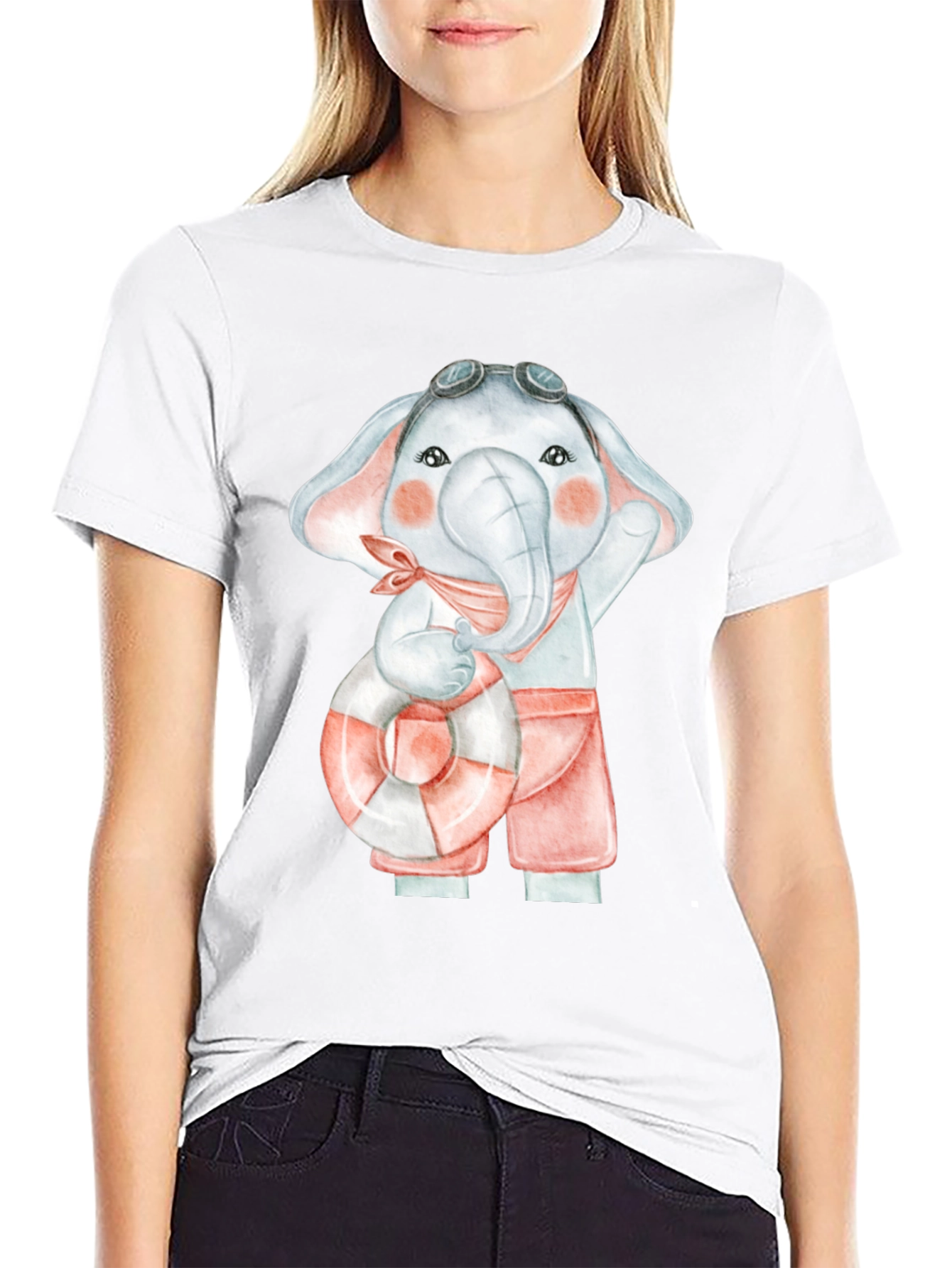 Cute Elephant Summer T-Shirt