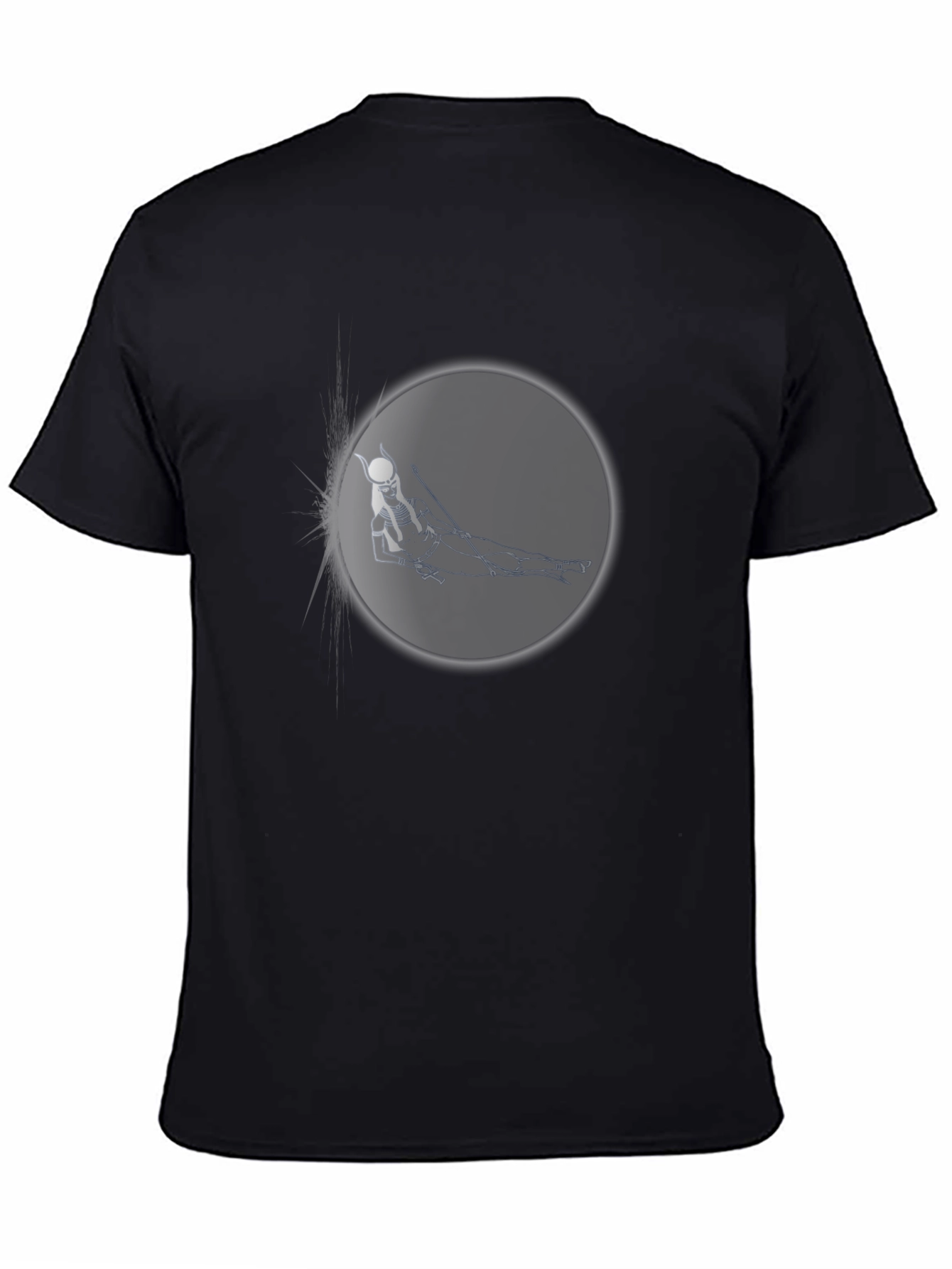 Egyptian Deity Graphic Black T-Shirt