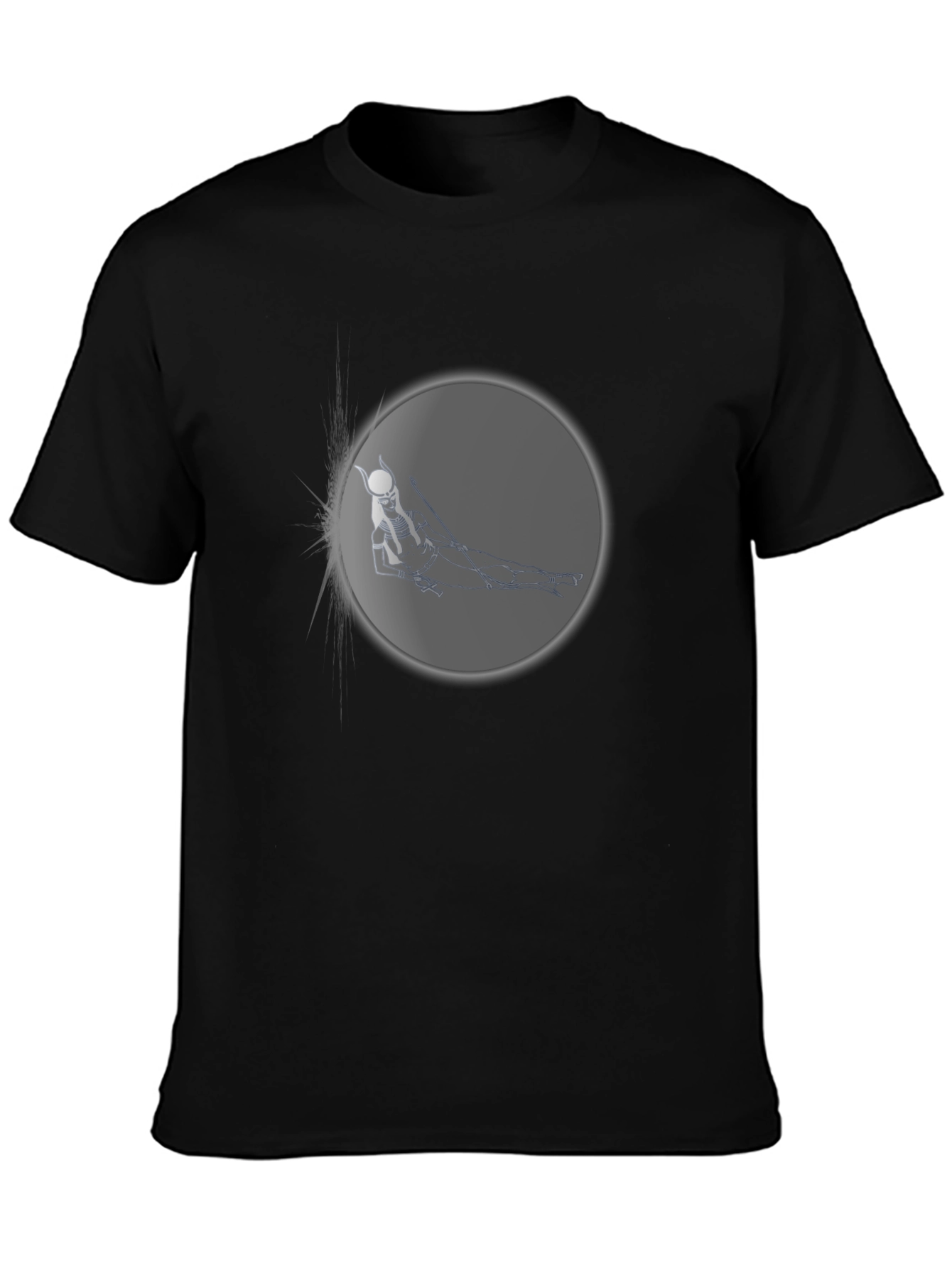 Egyptian Deity Graphic Black T-Shirt