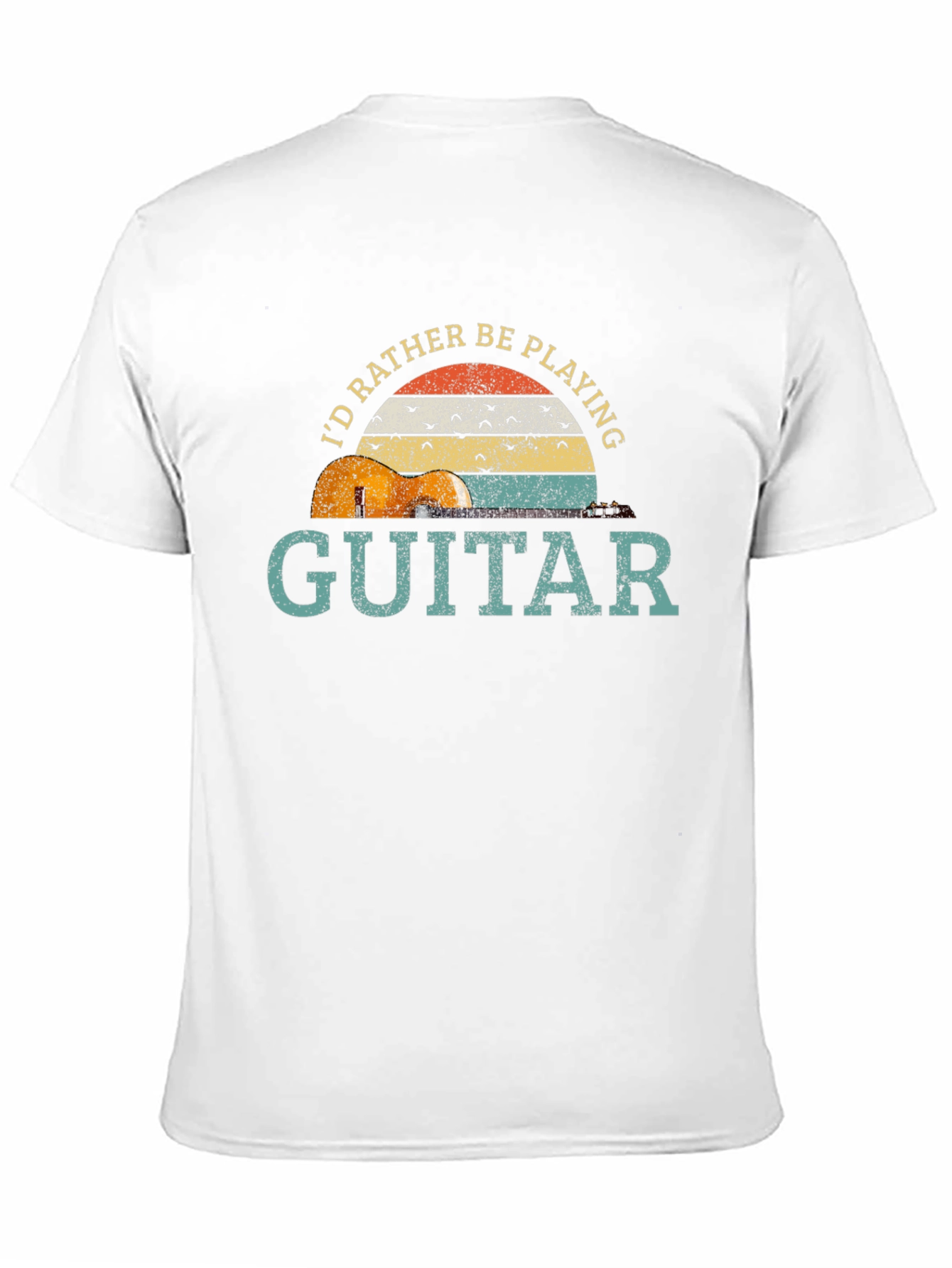 Id Rather Be Playing Guitar Graphic T-Shirt