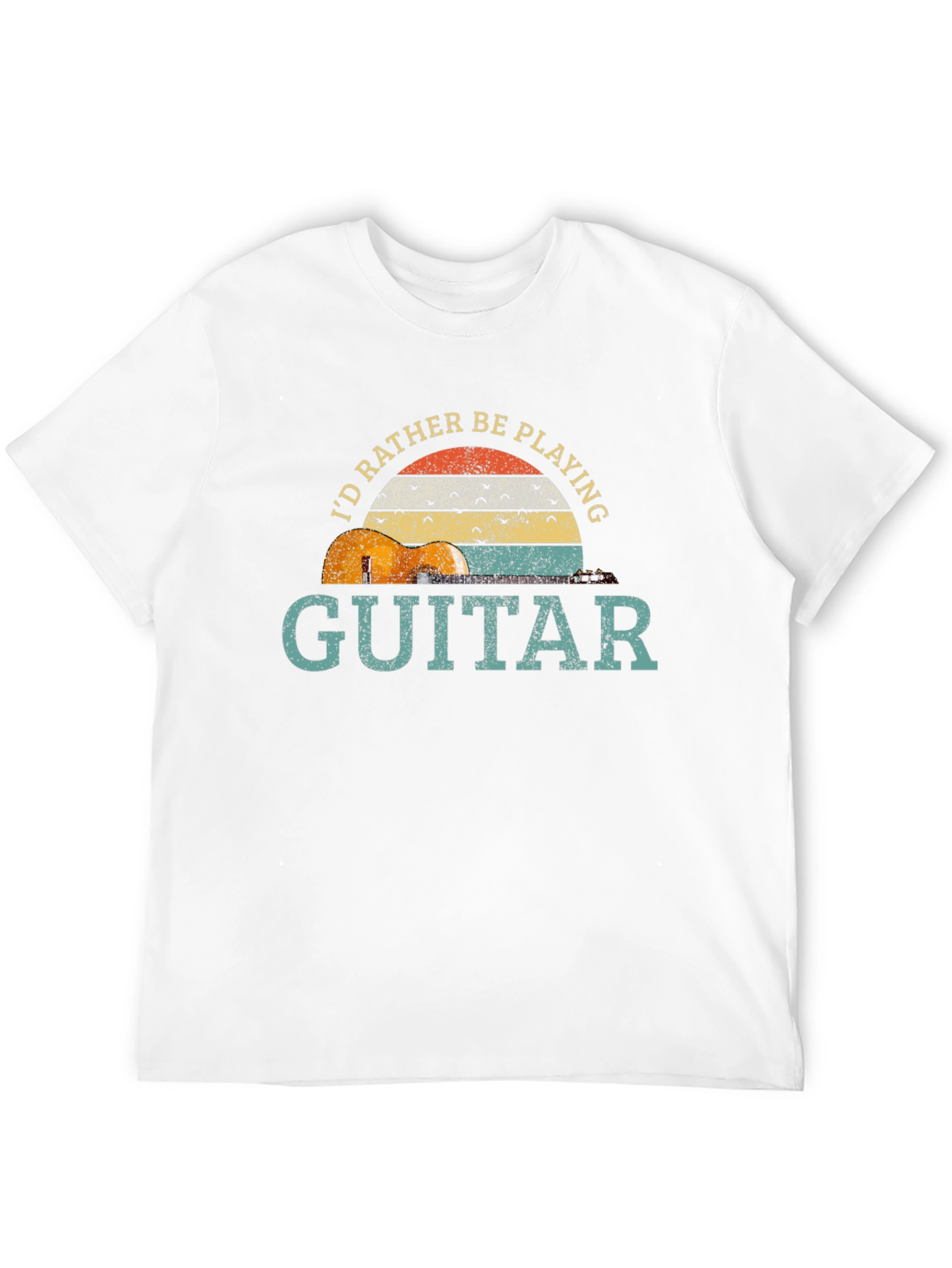 Id Rather Be Playing Guitar Graphic T-Shirt