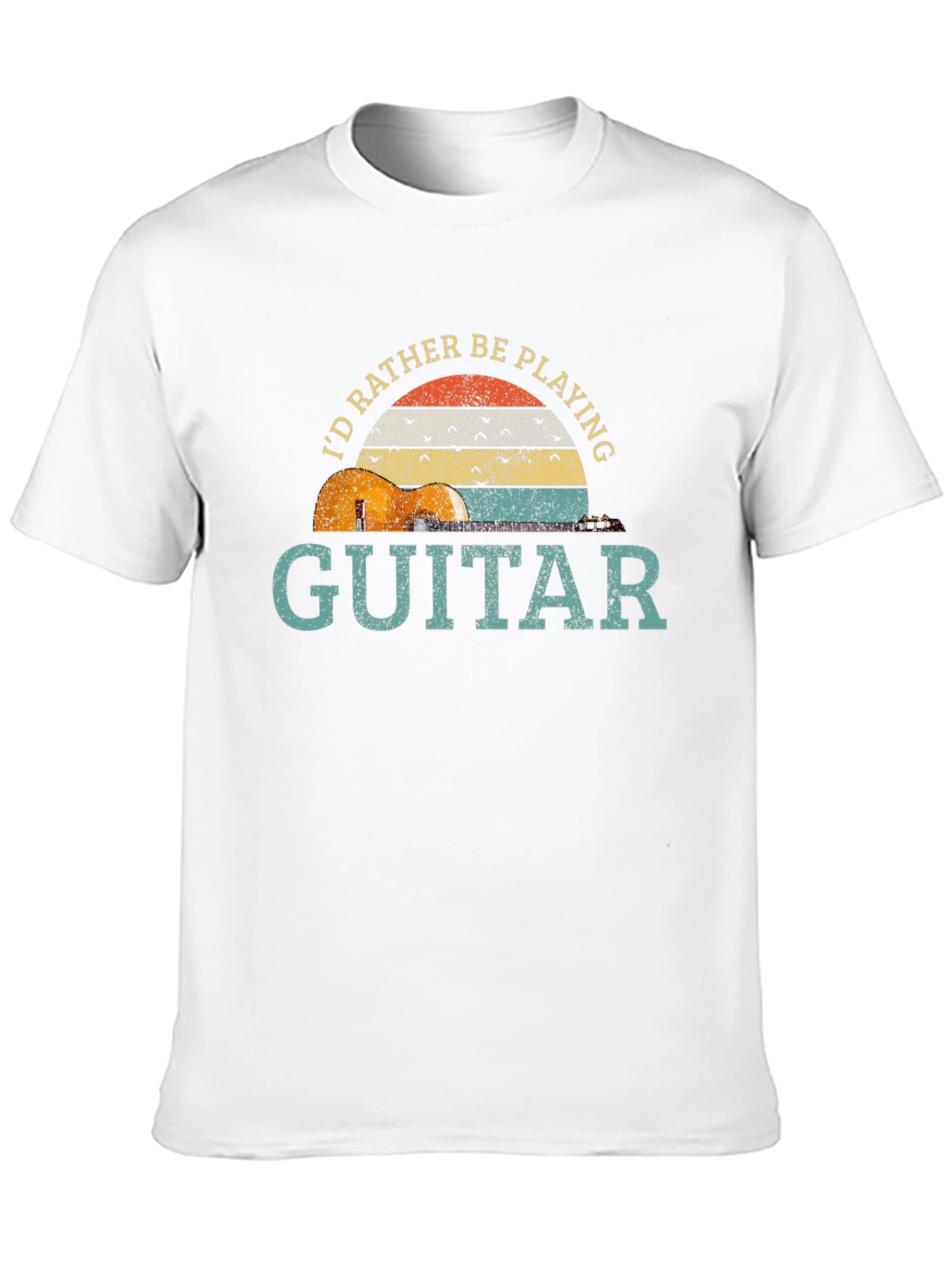 Id Rather Be Playing Guitar Graphic T-Shirt